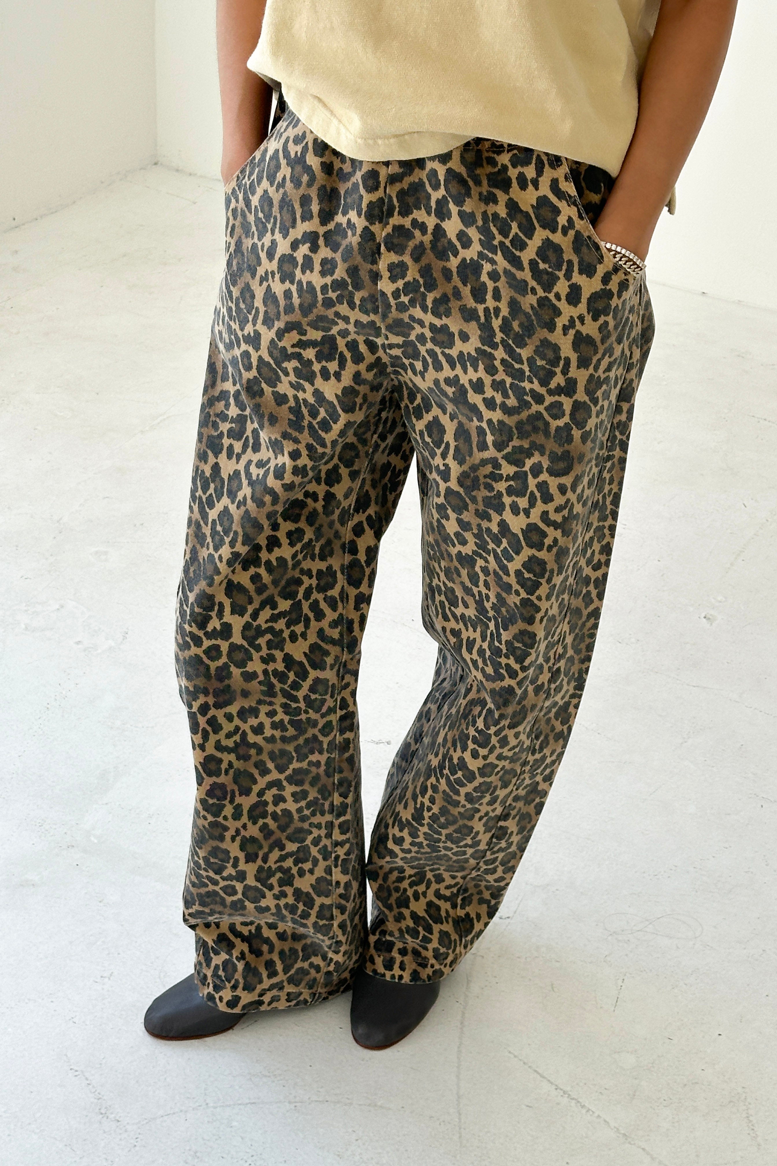 Long Arc Pants - Leopard