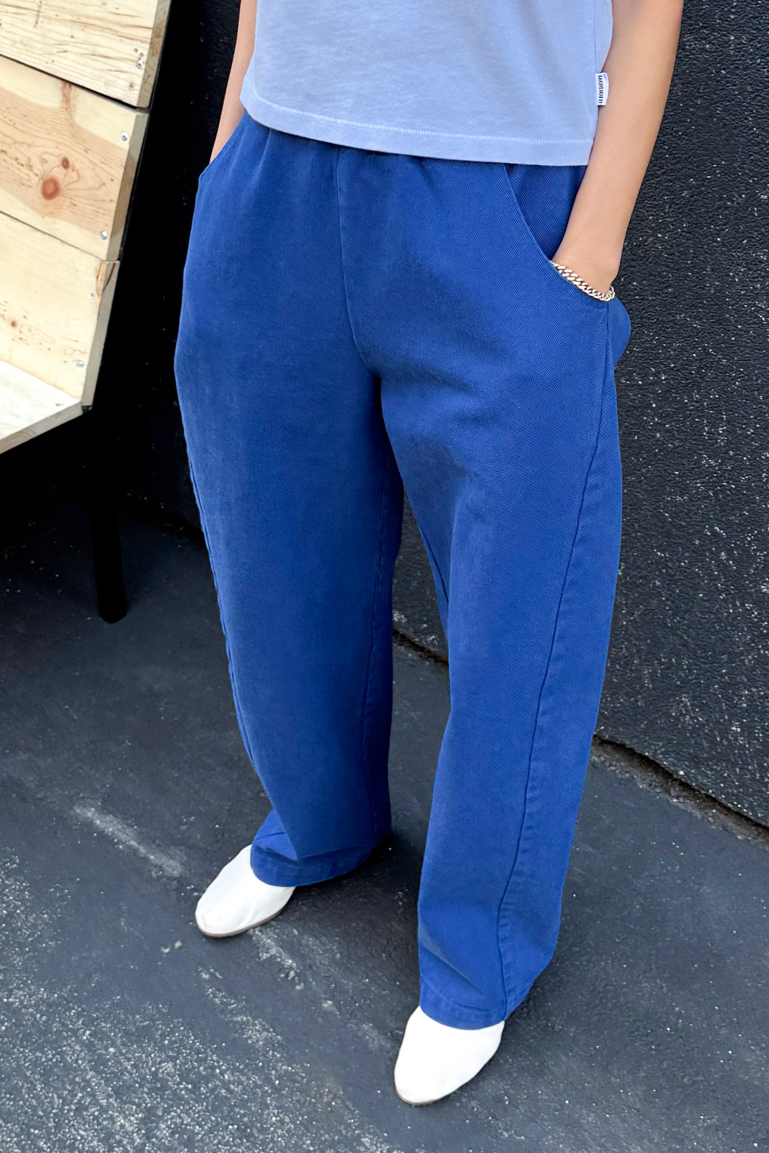 Long Arc Pants - Azure