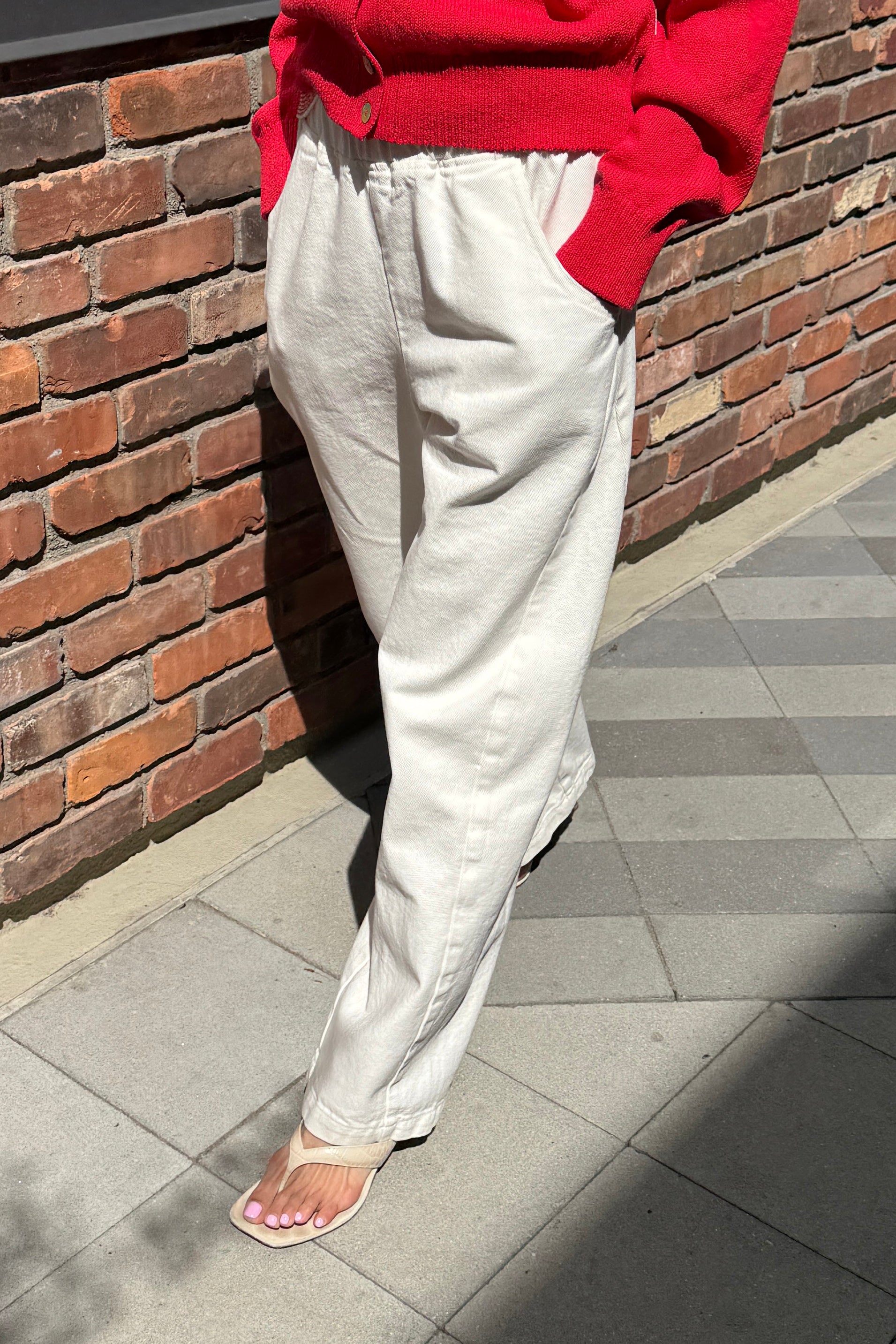 Long Arc Pants - Milk