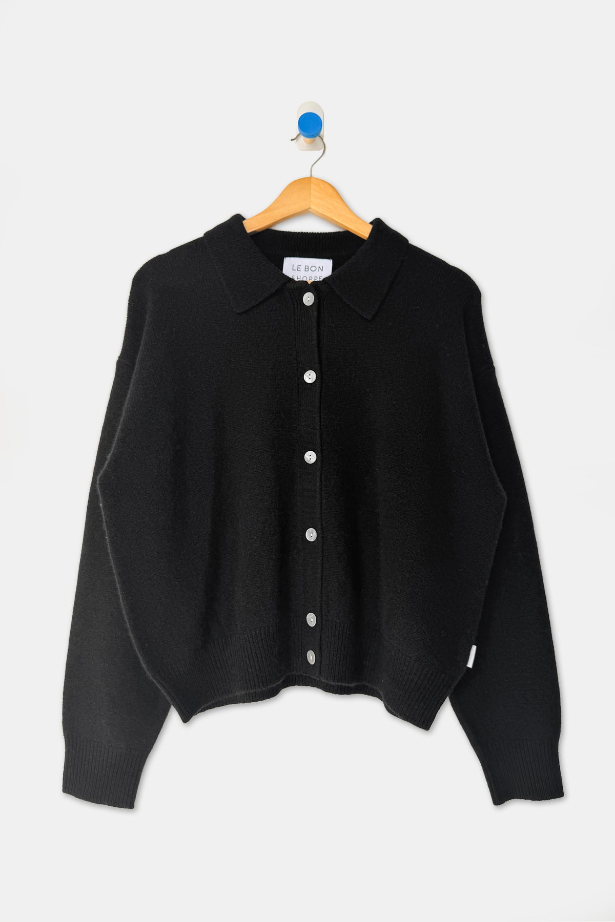 Lou Cashmere Cardigan - Black