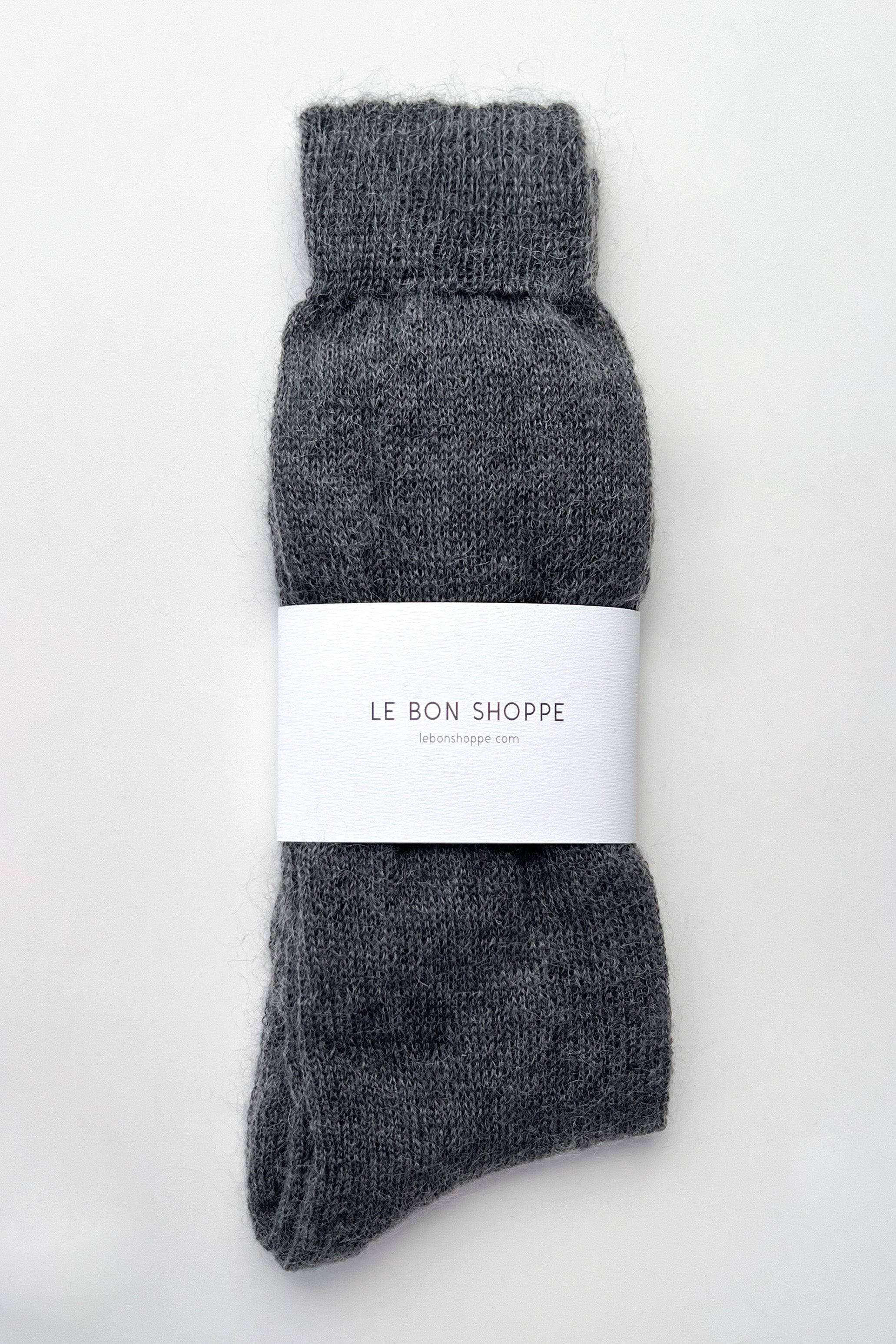 Mohair Veil Socks - Charcoal