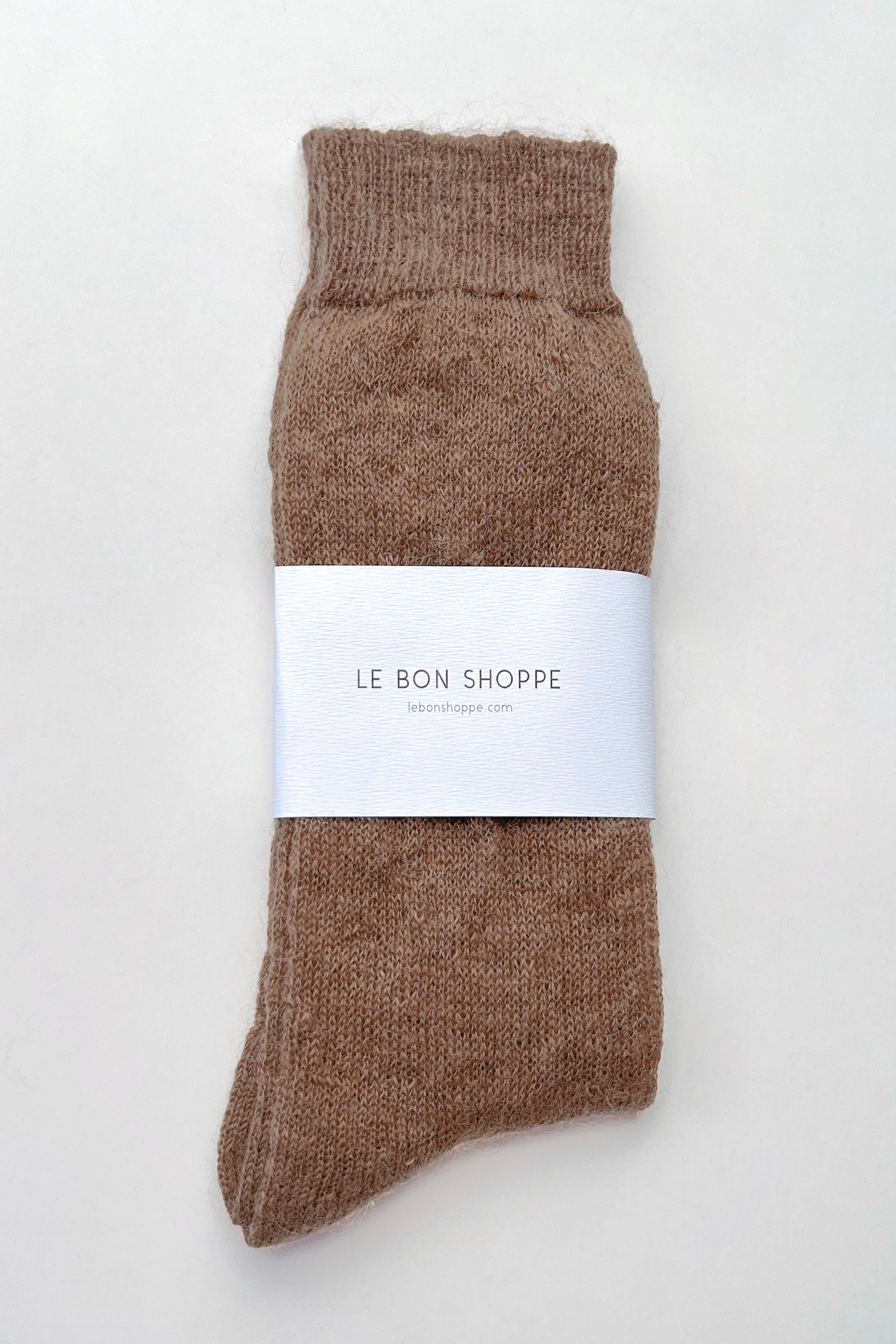 Mohair Veil Socks - Mocha