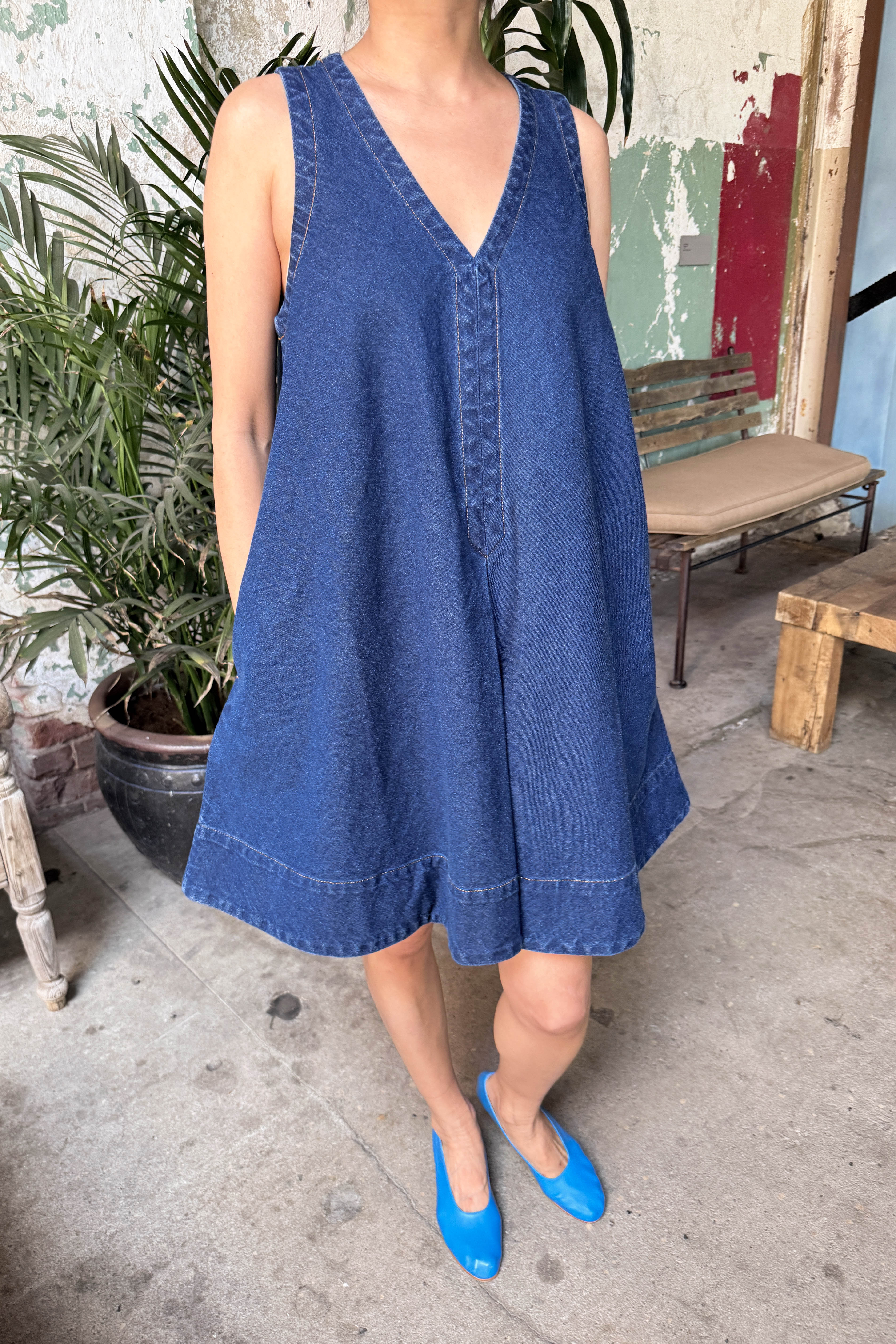 Mable Dress - Dark Denim