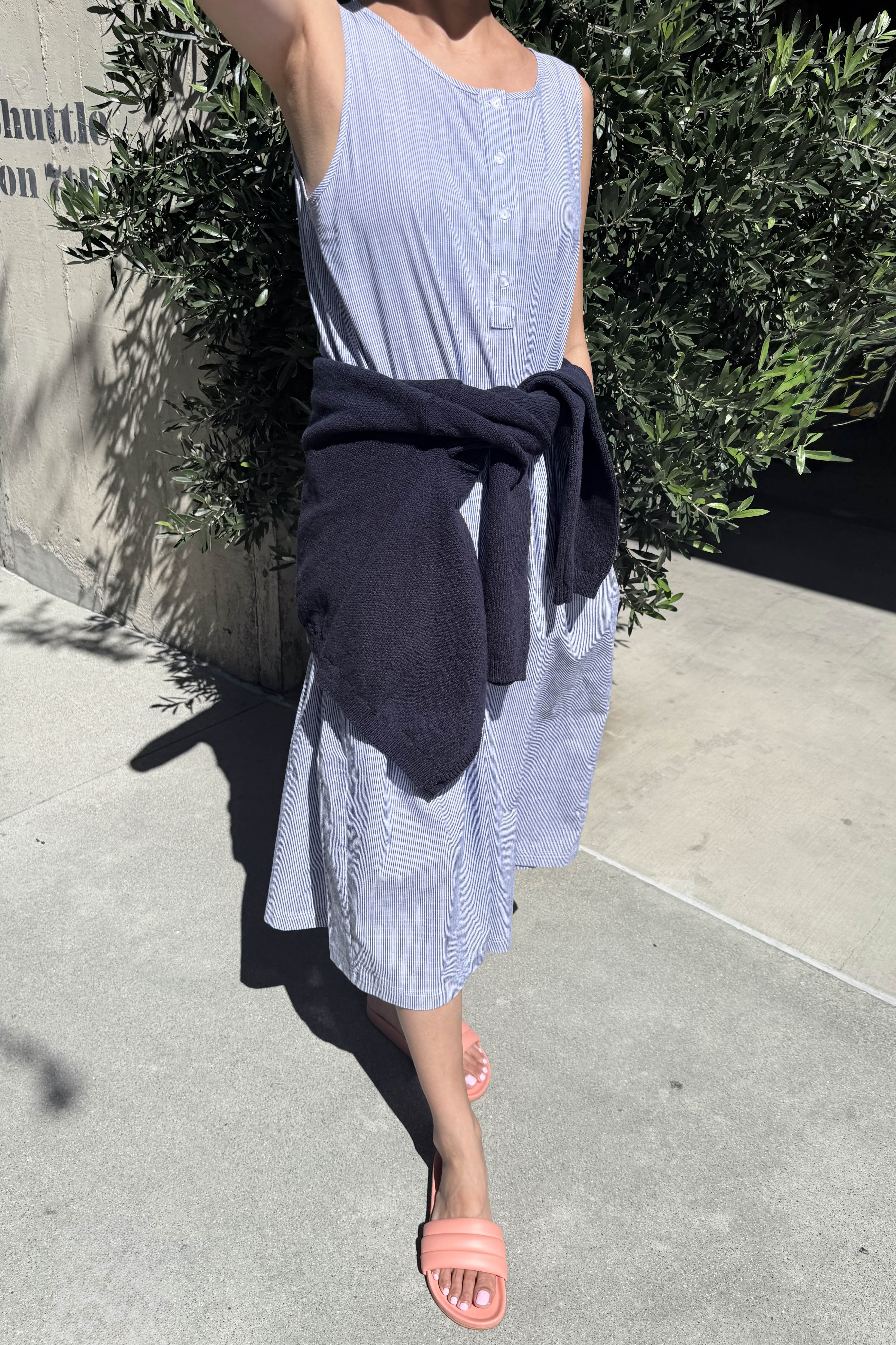 Marianne Dress - Blue Stripe