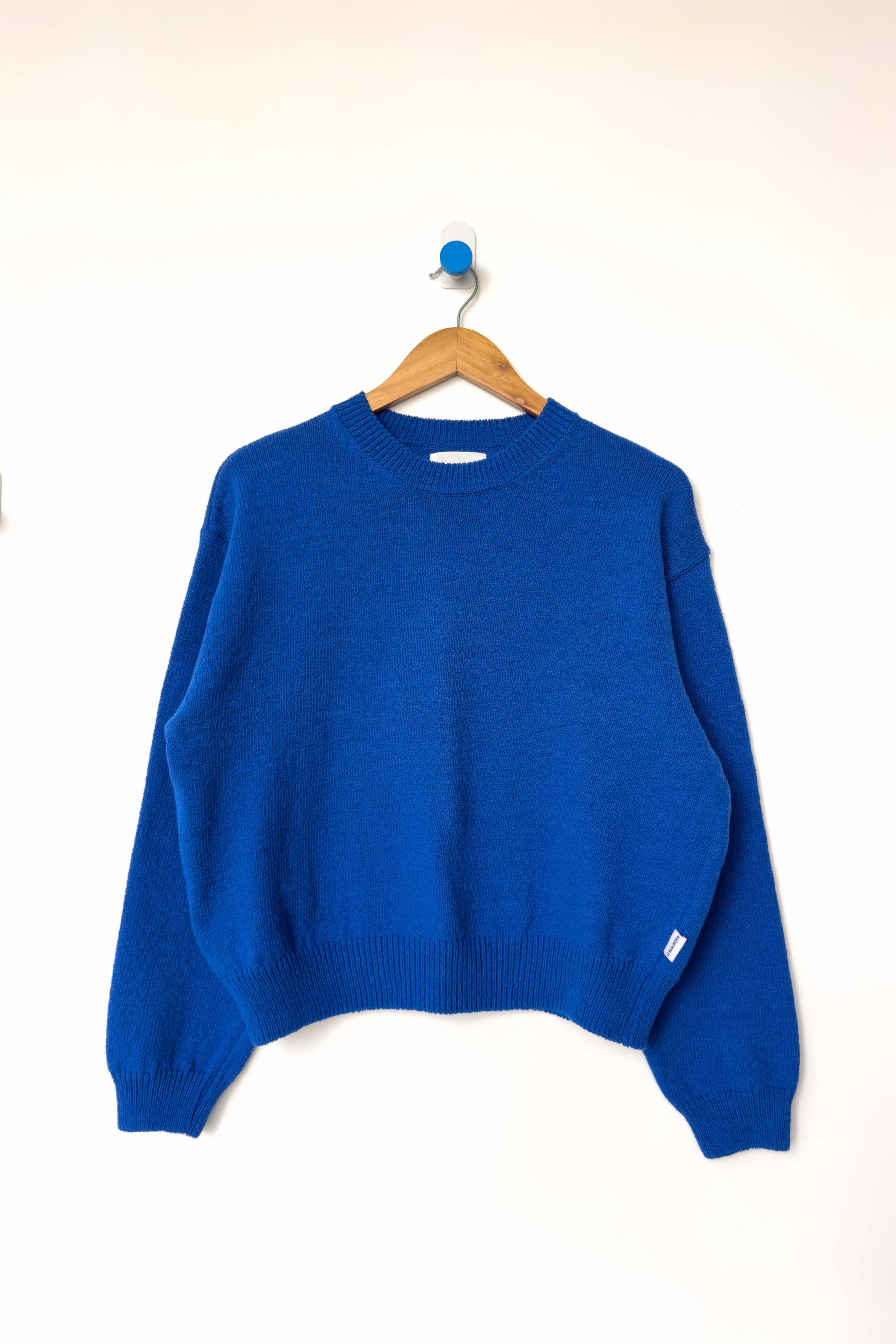 Milo Cotton Sweater - Cobalt