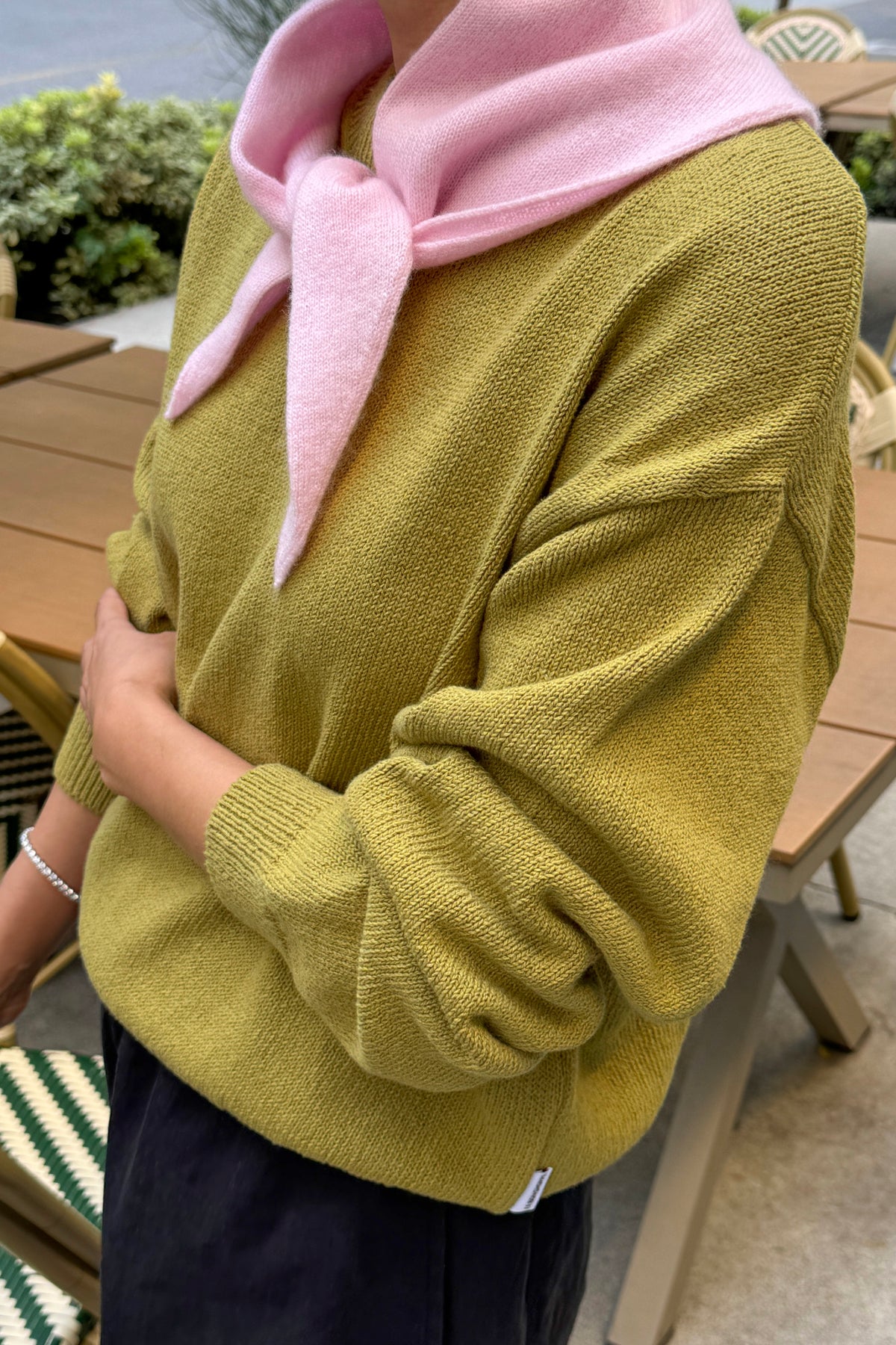Milo Cotton Sweater - Golden Olive