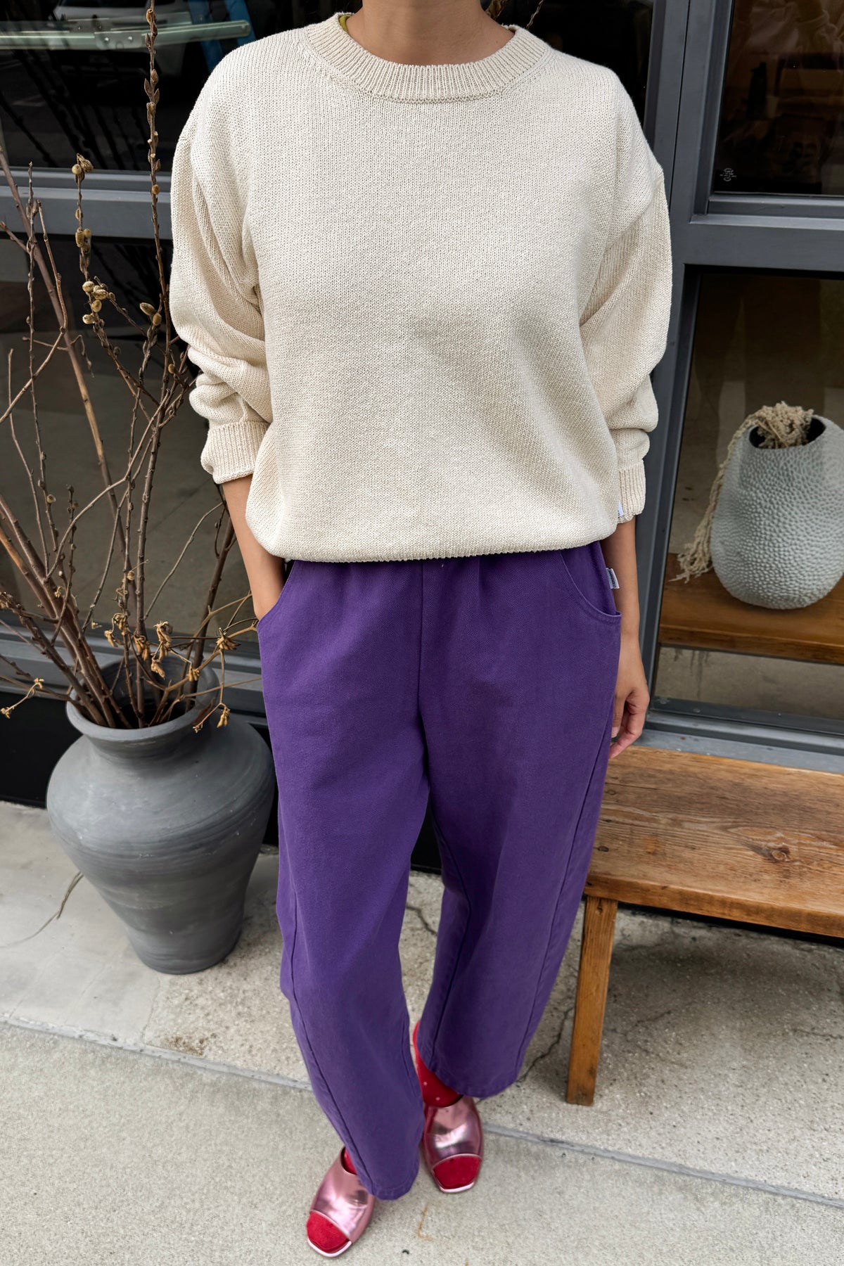 Milo Cotton Sweater - Naturel