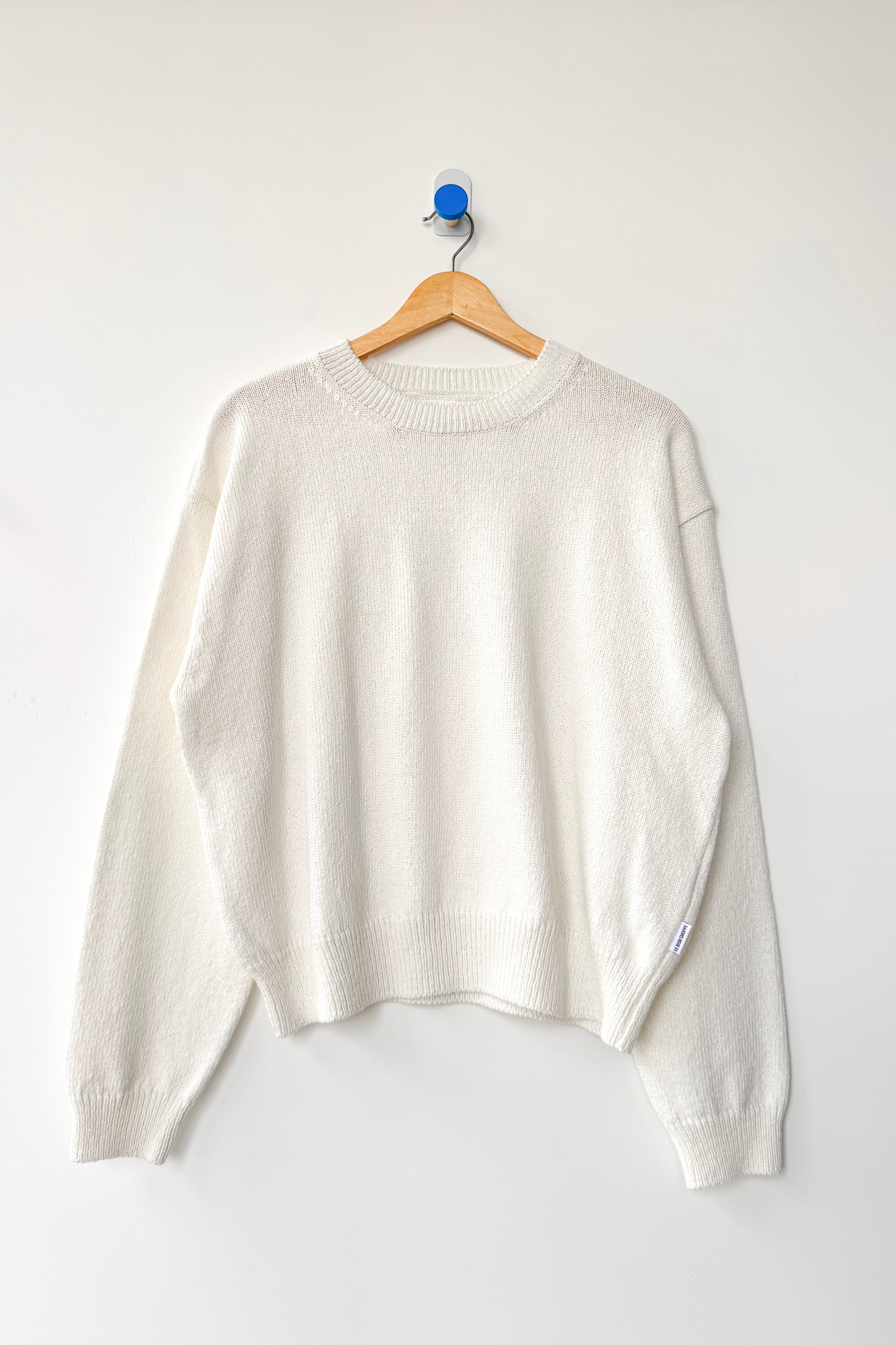 Milo Cotton Sweater - Clean White