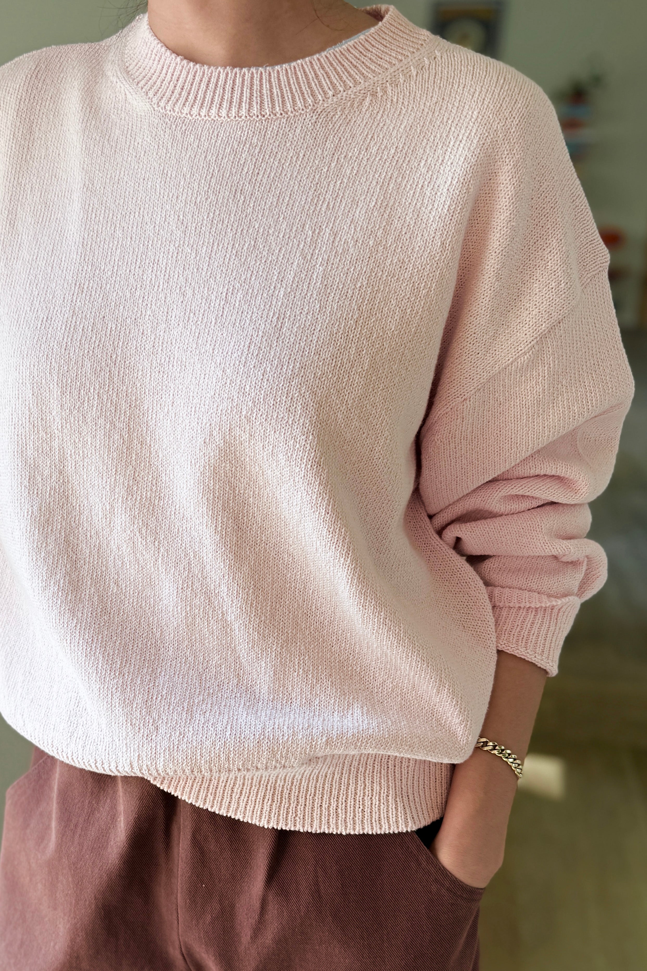 Milo Cotton Sweater - Rosé