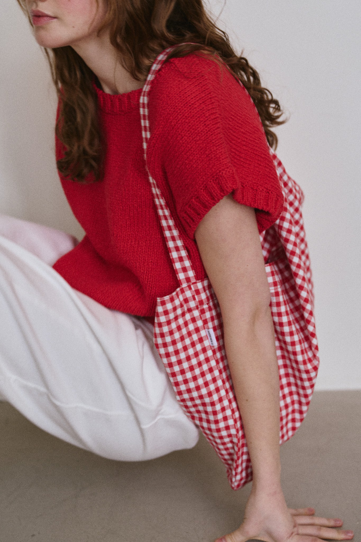 Happy Carry Bag - Red Gingham