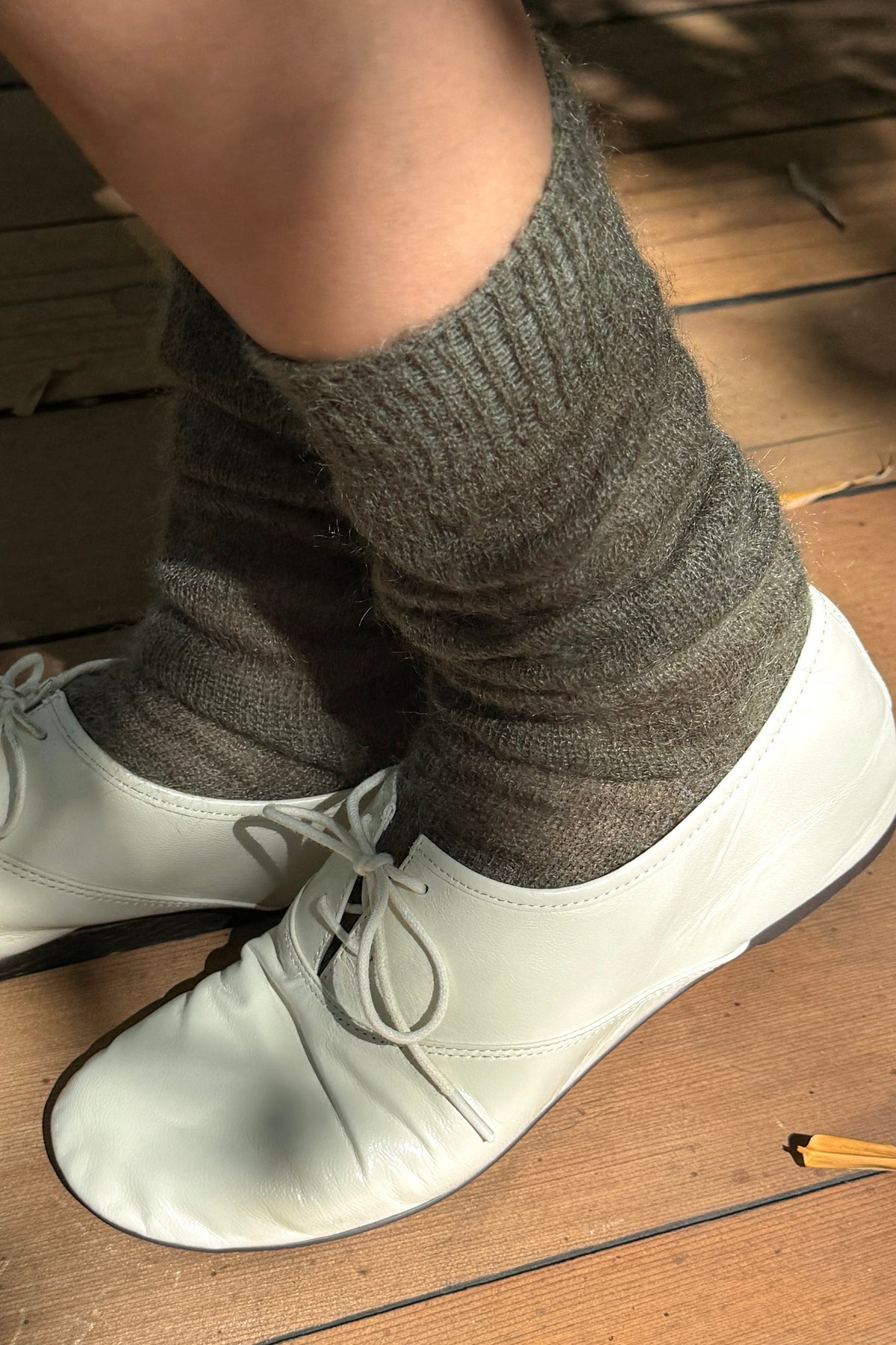 Mohair Veil Socks - Mountain Olive