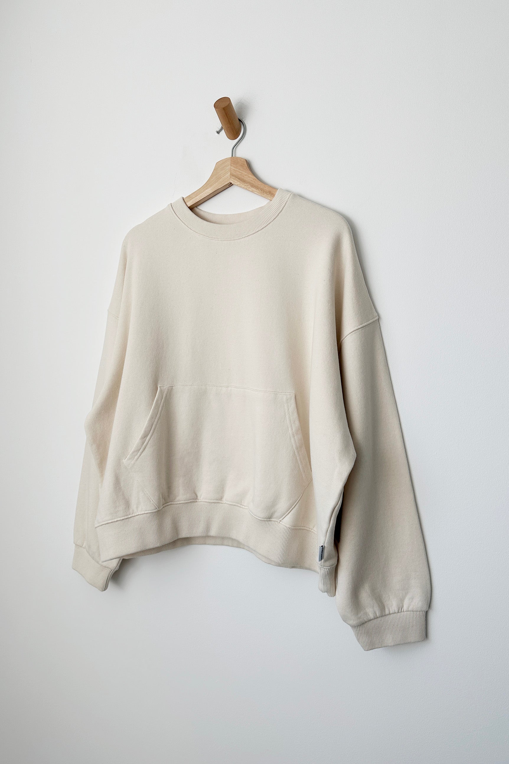 French Terry Poche Top - Natural