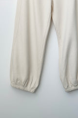 Pantalones globo de felpa francesa - Naturel