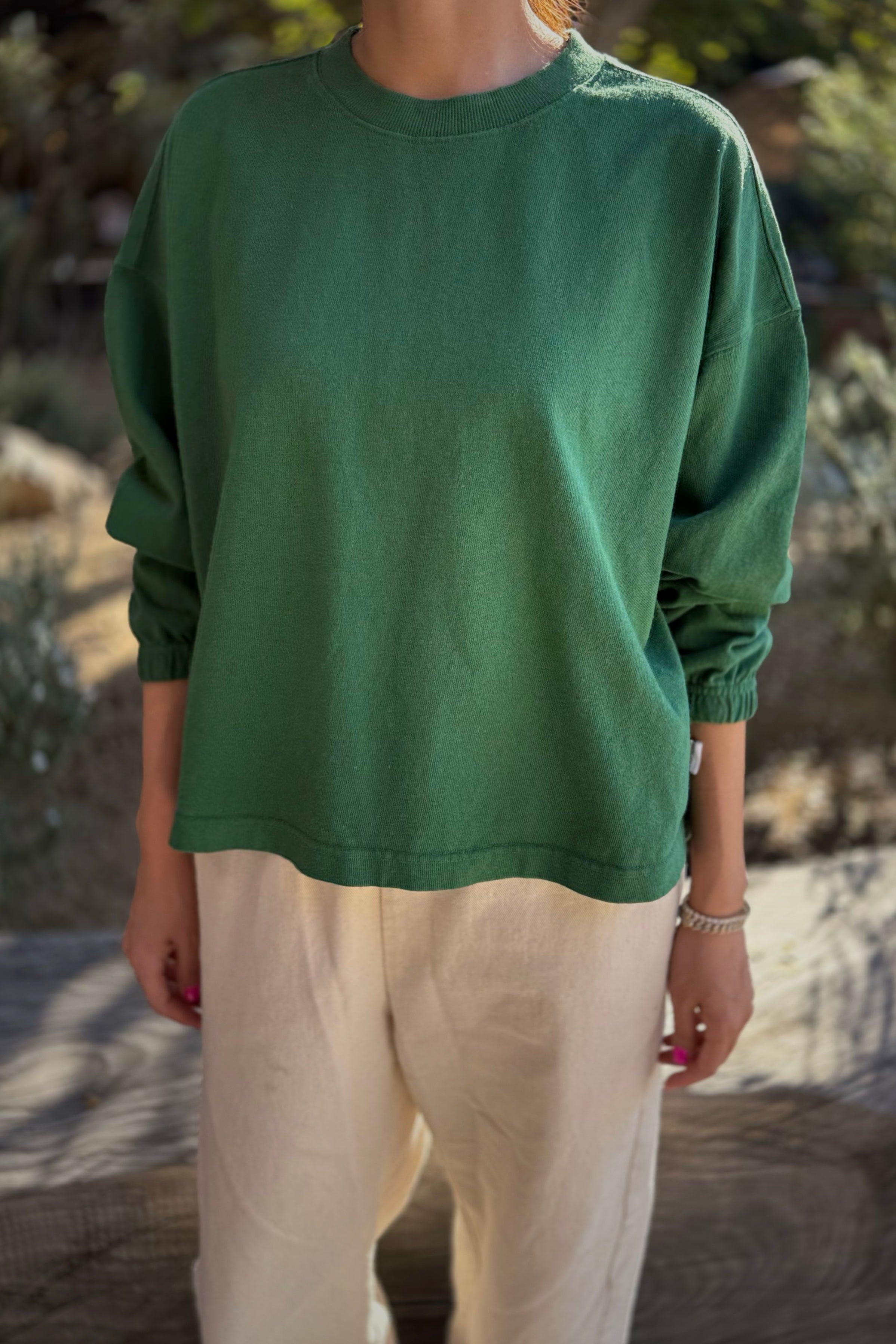 Naturelle Tee - Moss Green