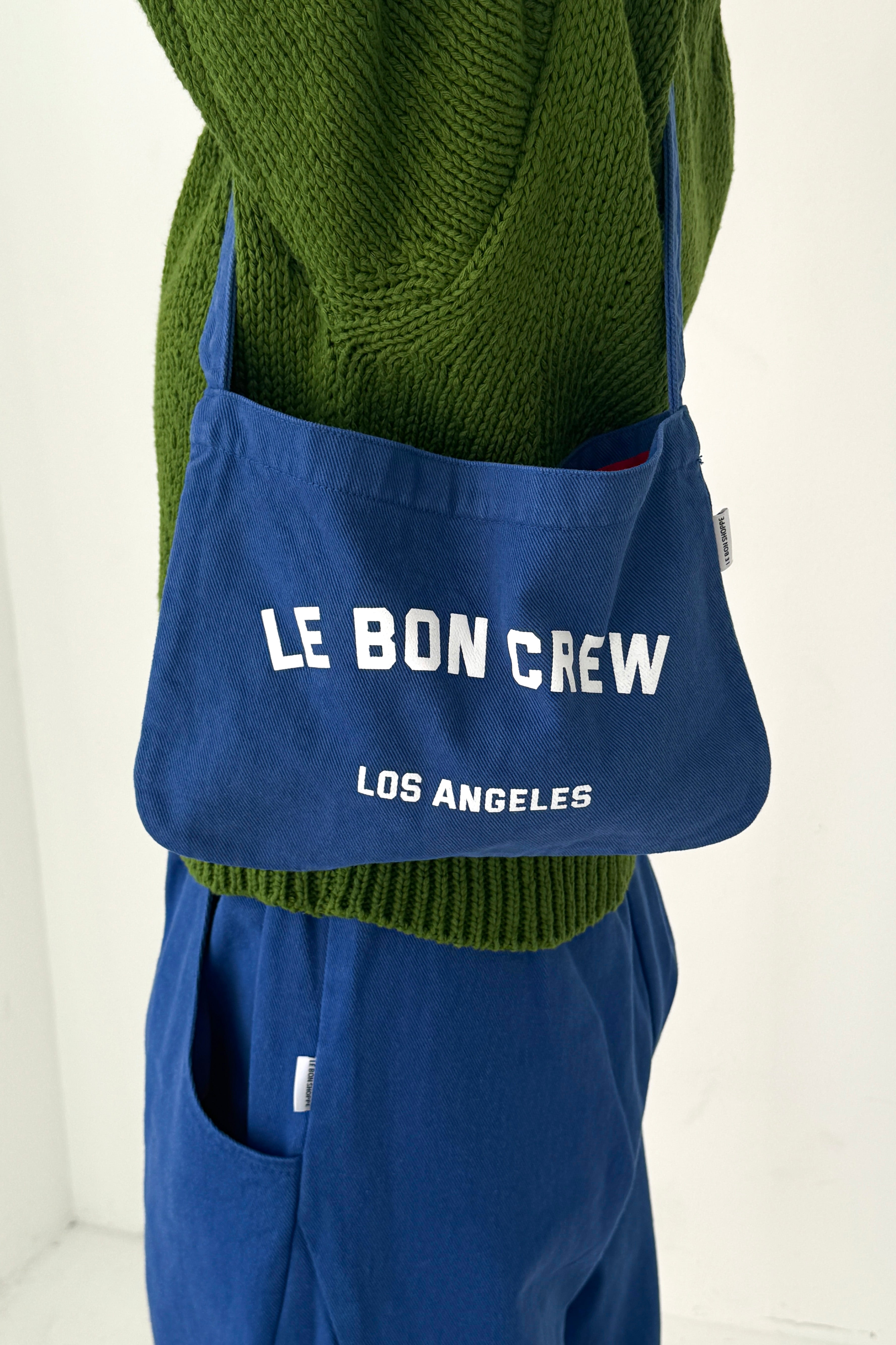 Petite Happy Carry Bag - Azure + White