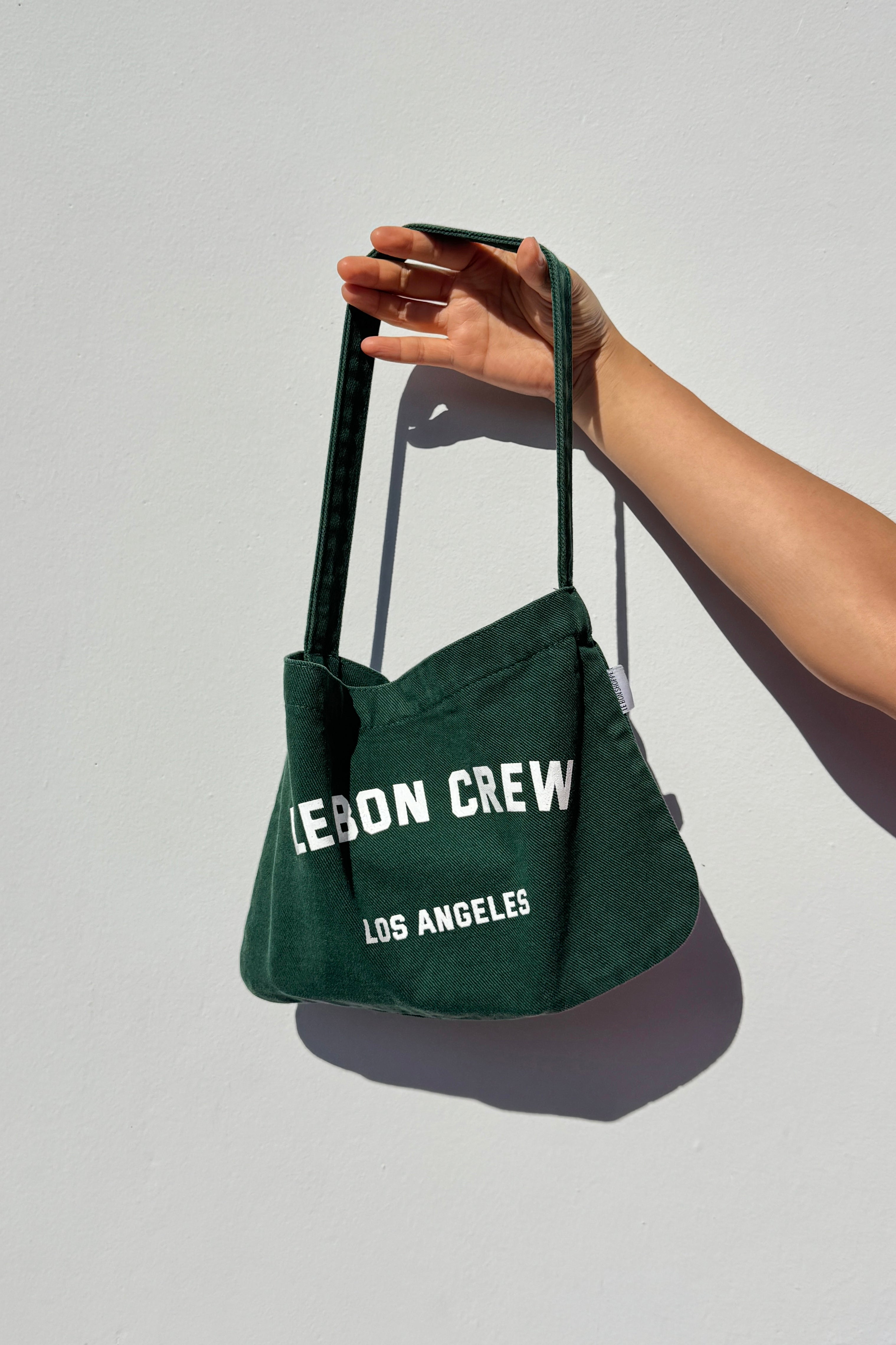 Petite Happy Carry Bag - Pine + White