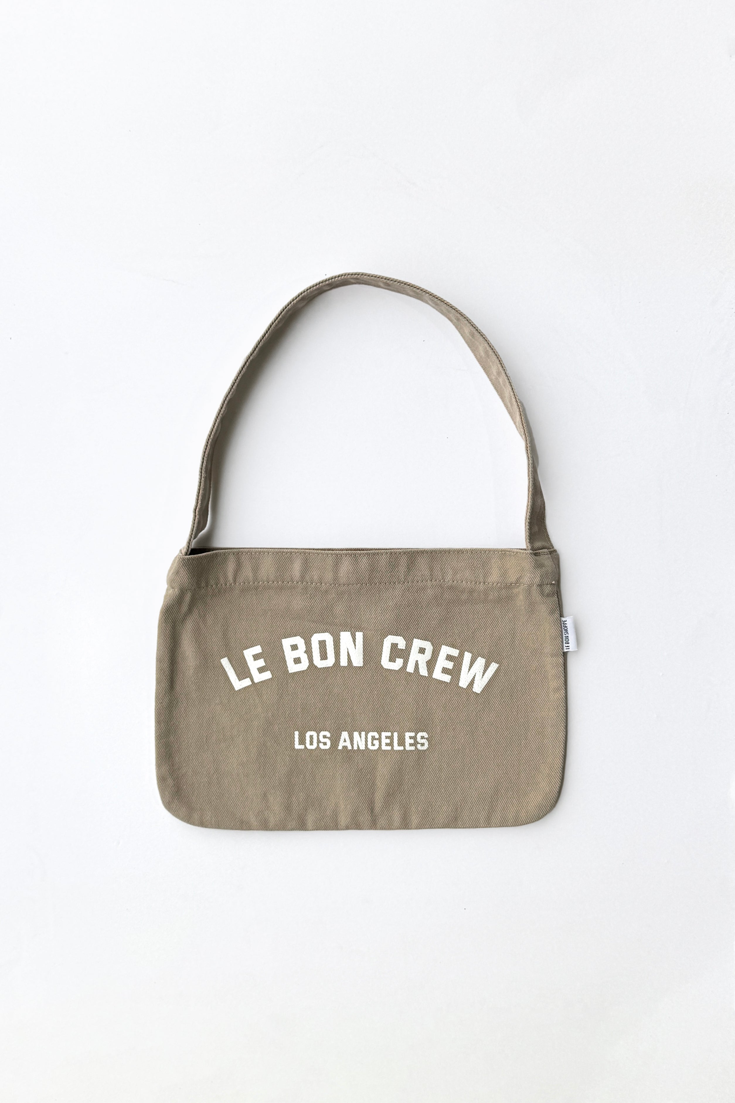 Petite Happy Carry Bag - Taupe + White