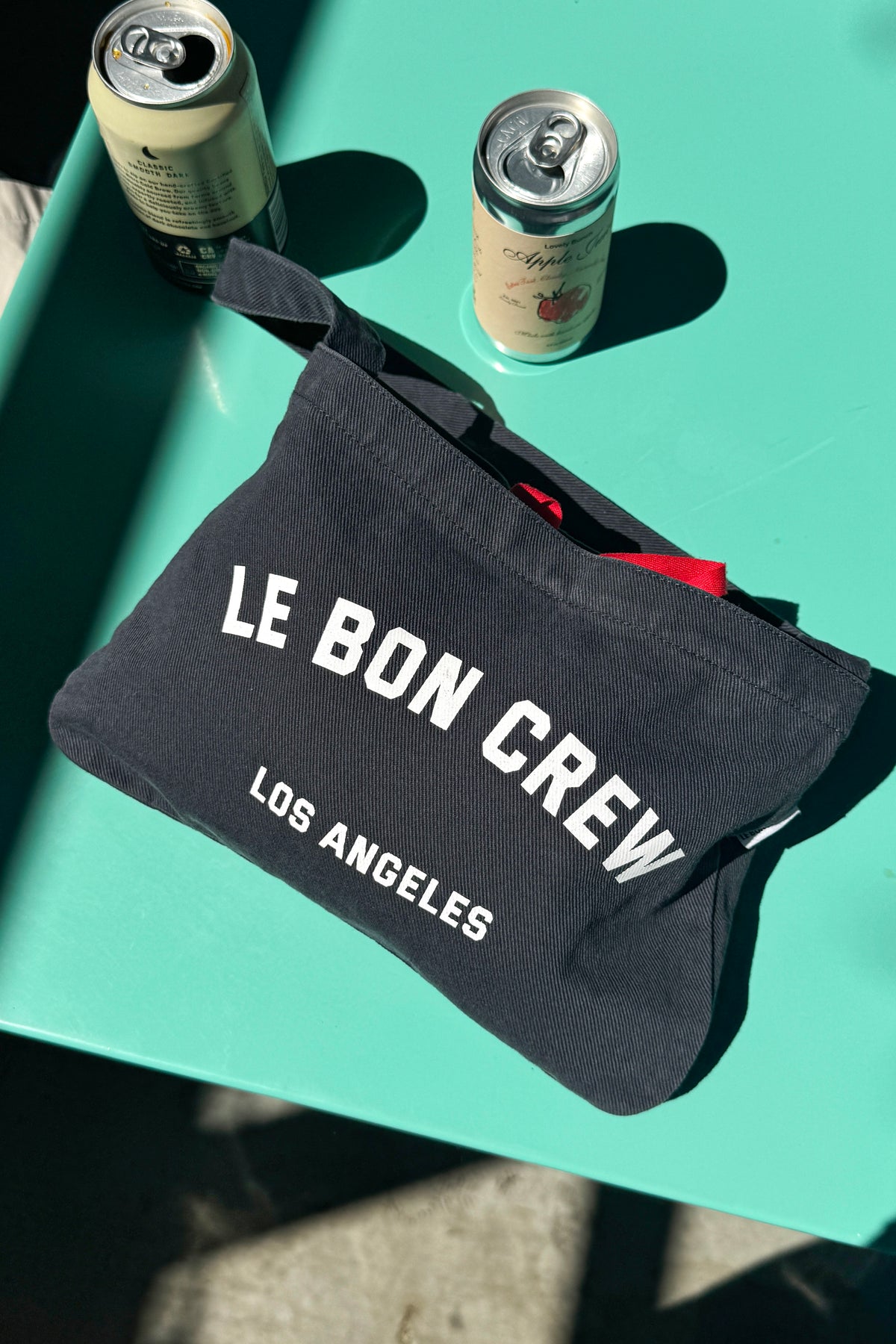 Petite Happy Carry Bag - Coal + White