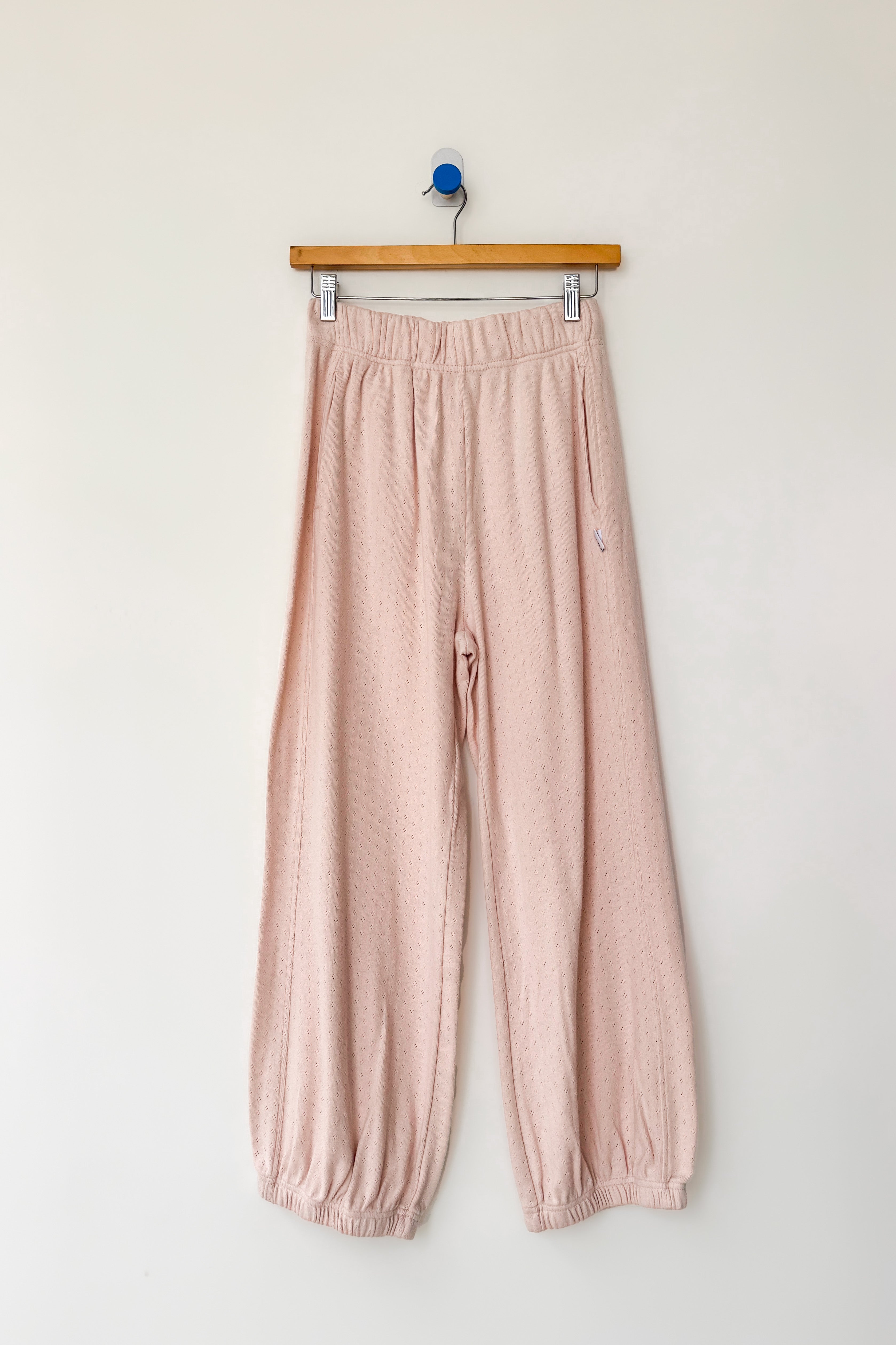 Pointelle Balloon Pants -Baby Pink