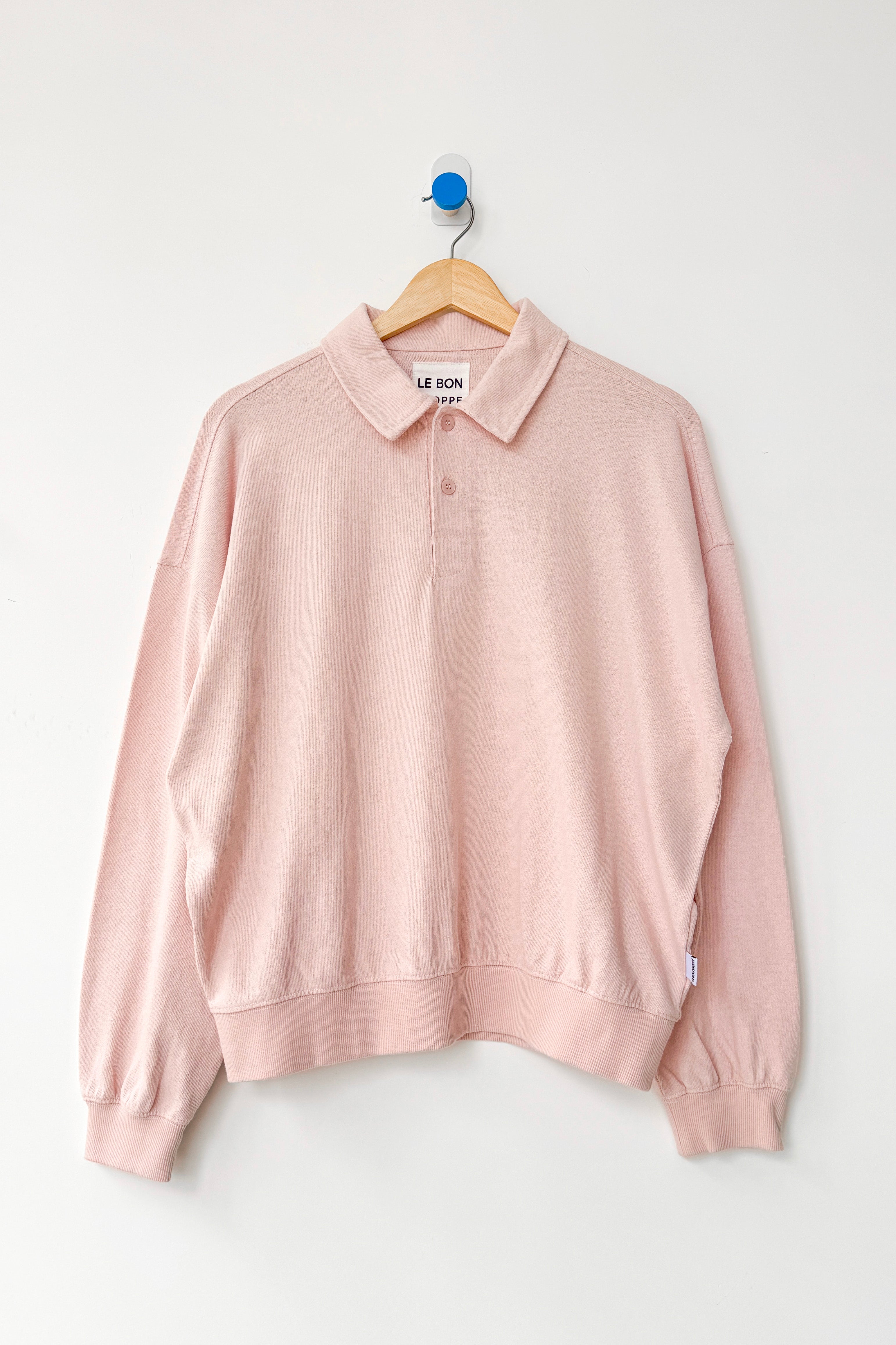 Polo Sweatshirt - Baby Pink