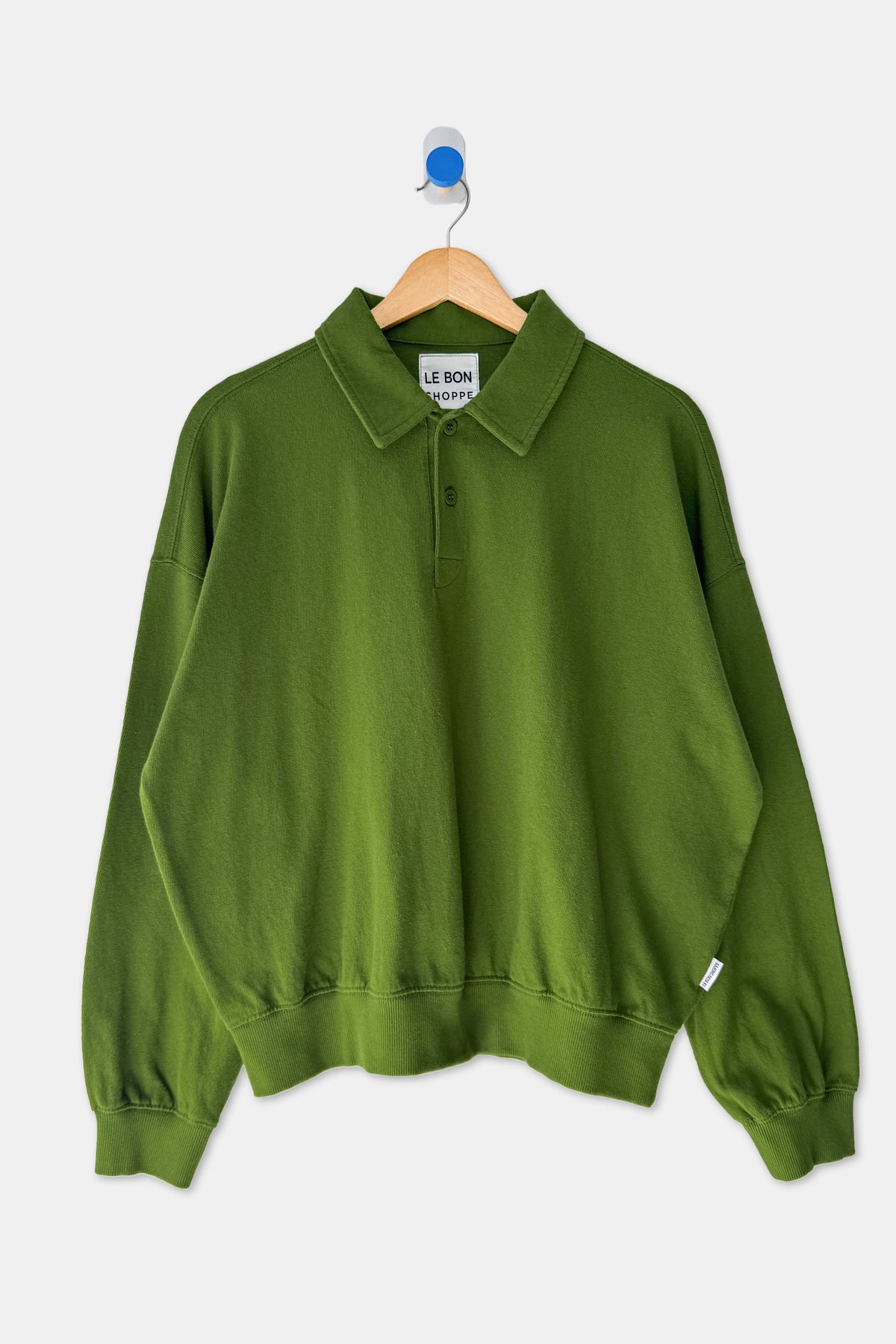 Polo Sweatshirt - Collard Green