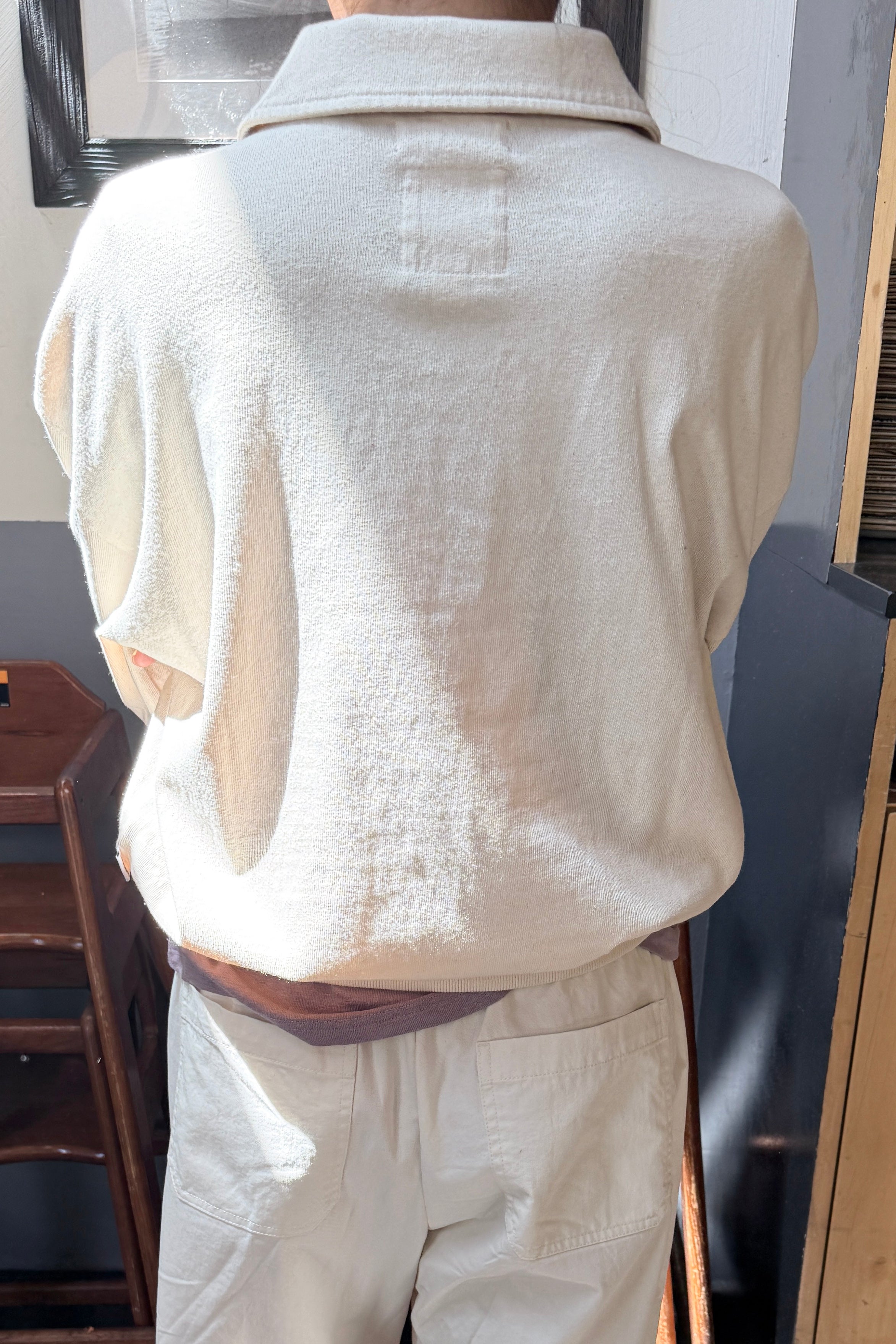 Polo Sweatshirt - Naturel