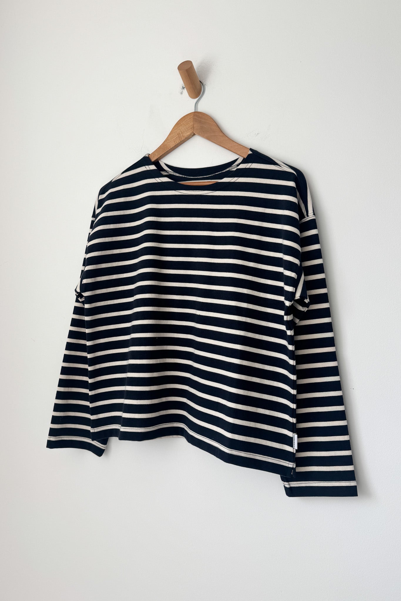 Sailor Top - White Stripe On Navy