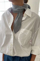 Cashmere Skinny Scarf - Ht.grey