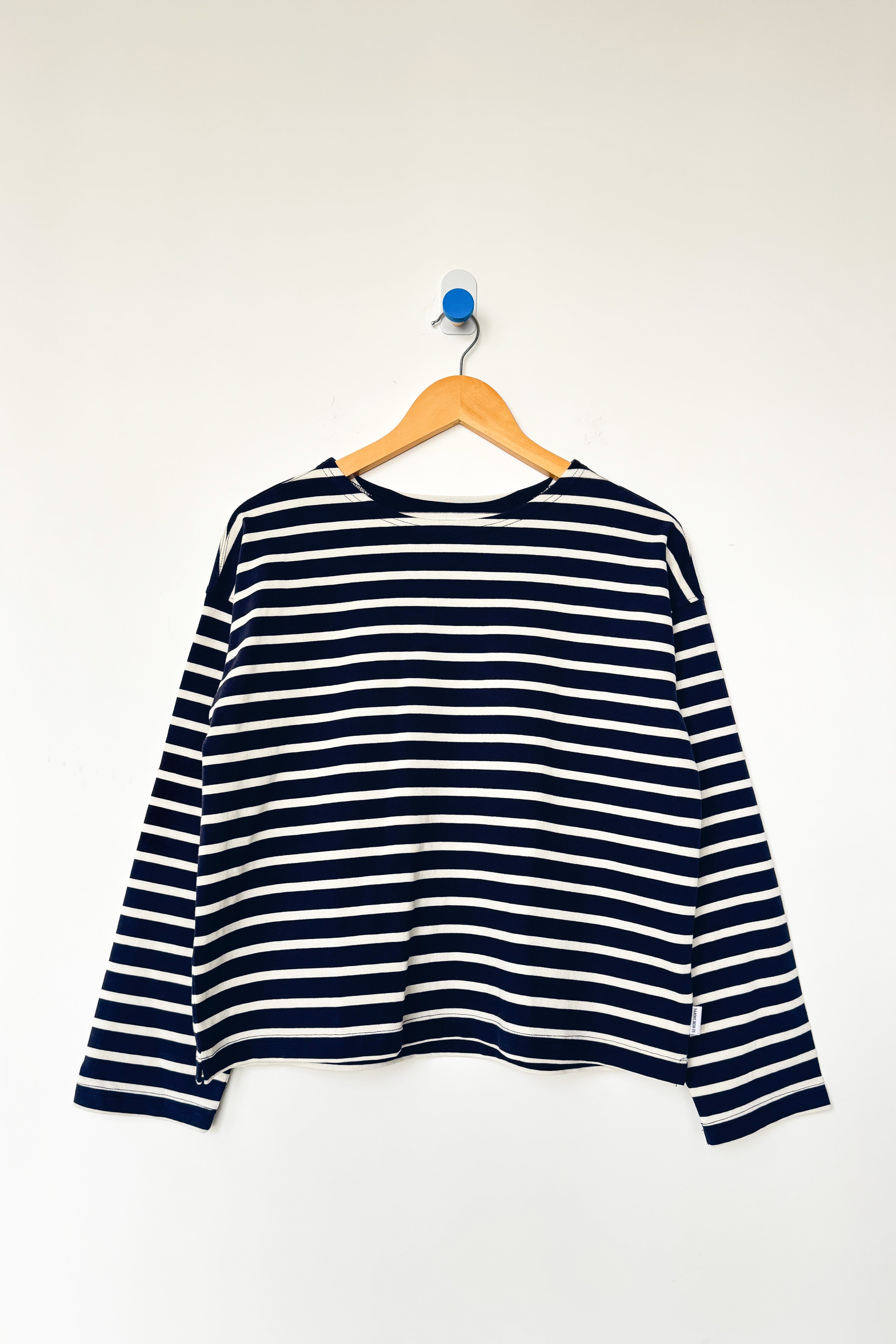 Sailor Top - White Stripe On Navy