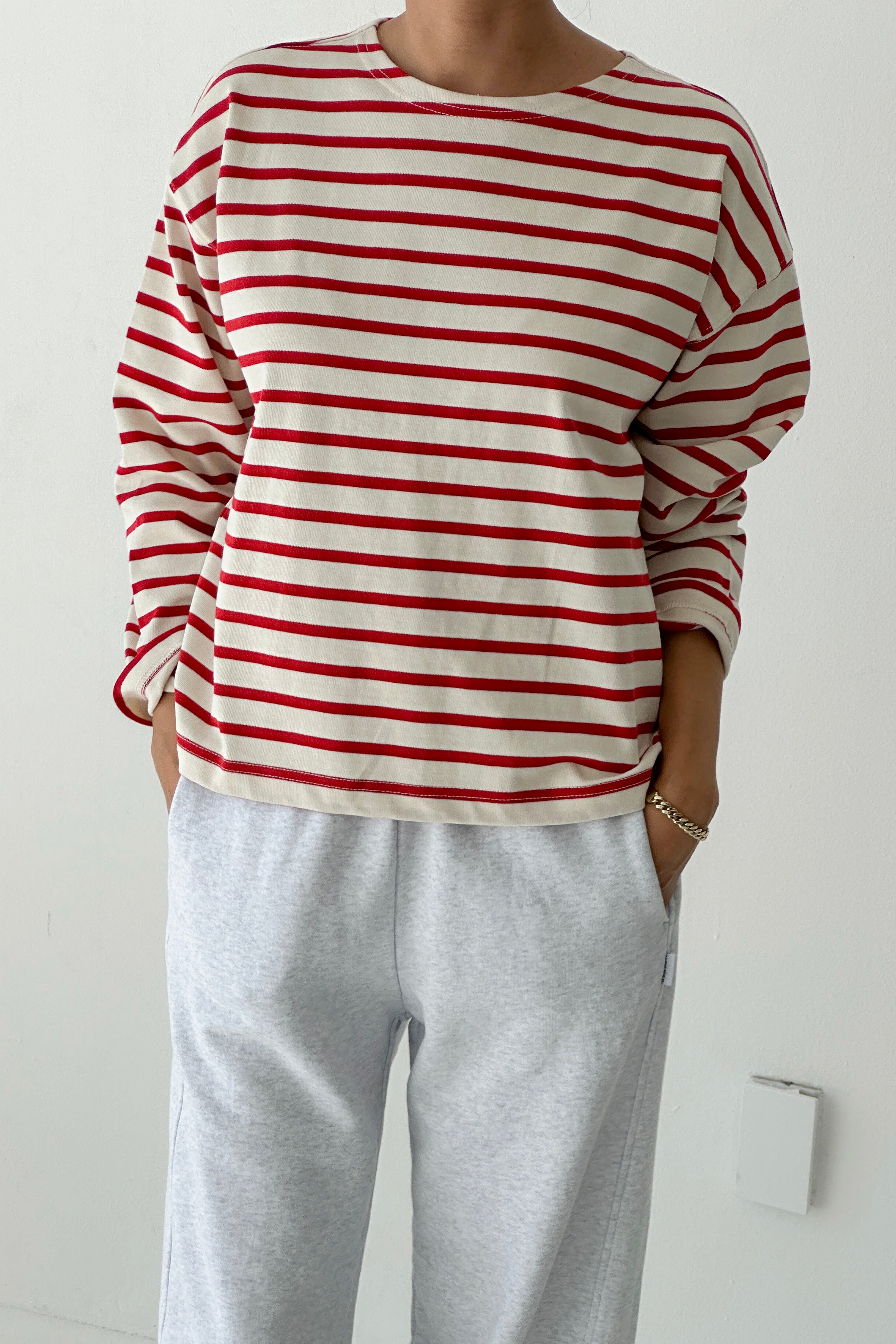 Sailor Top - Red Stripe