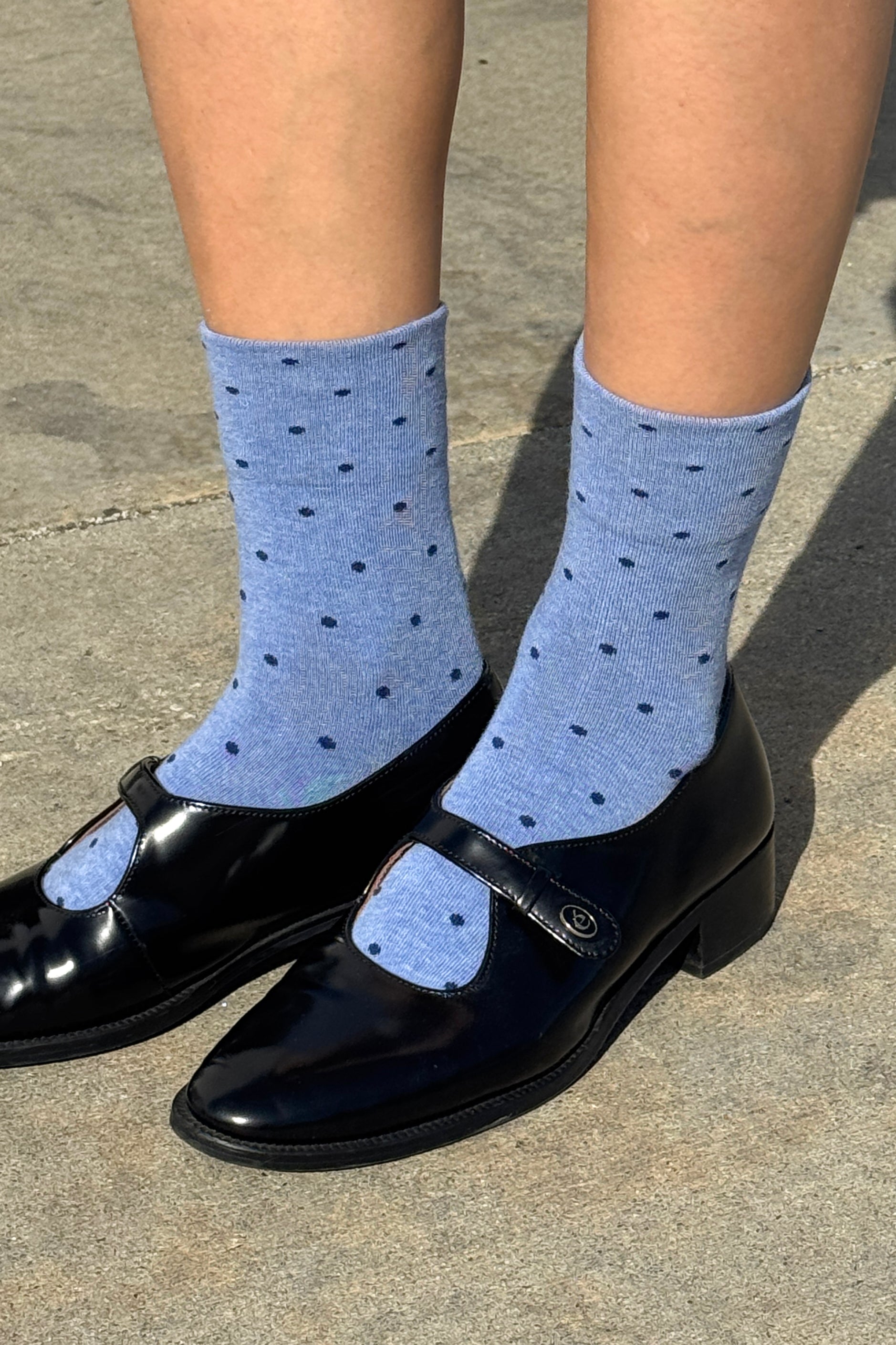 Sneaker Socks - Polka Dot - Blue/Navy