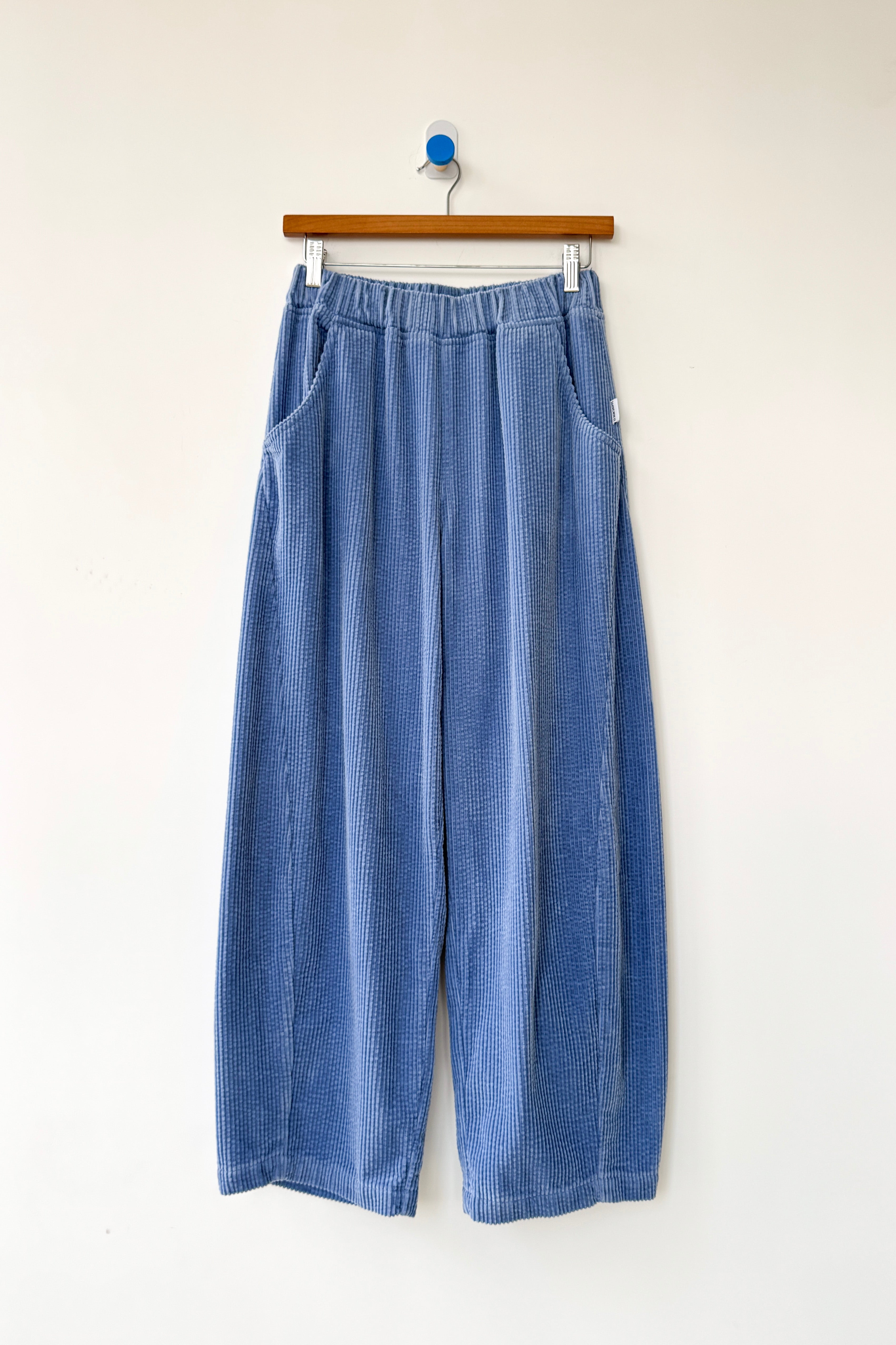 Soft Corduroy Arc Pants - Blue