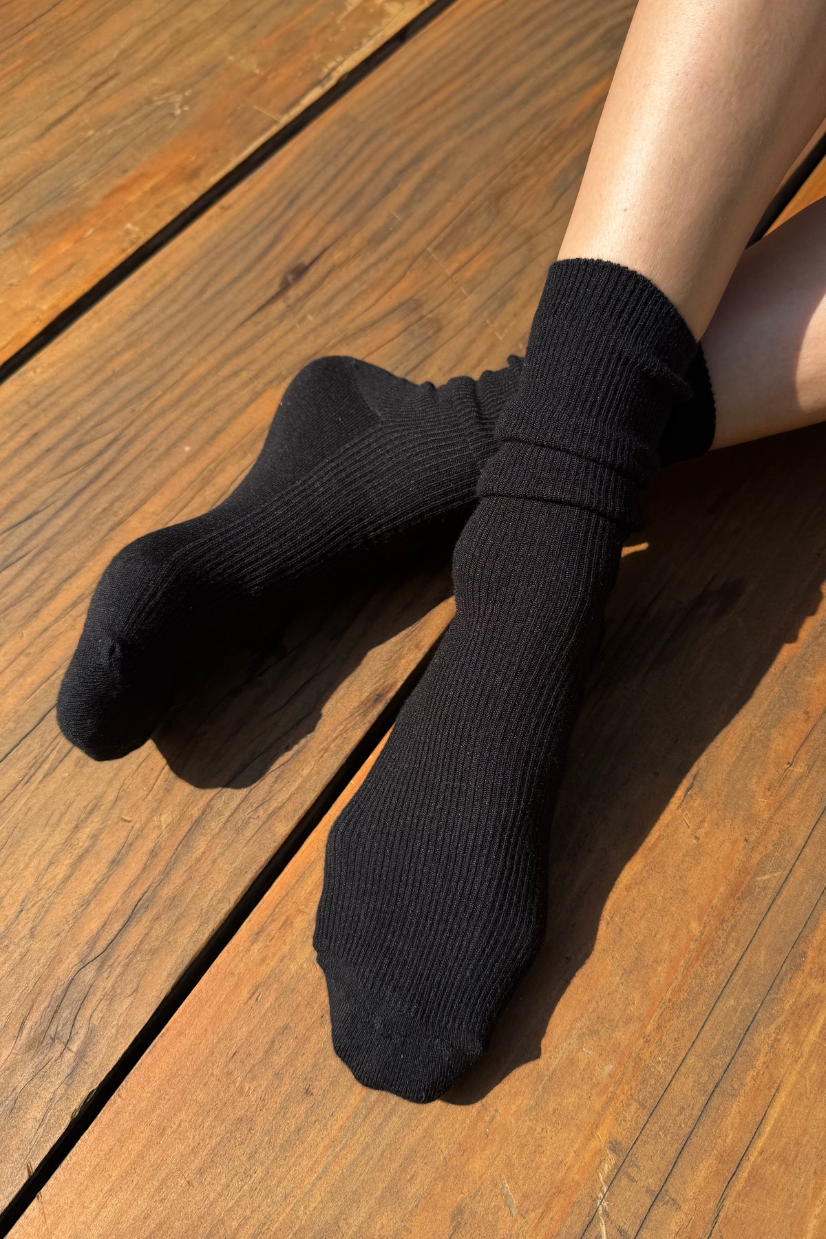 Calcetines tipo pantalón - Negro