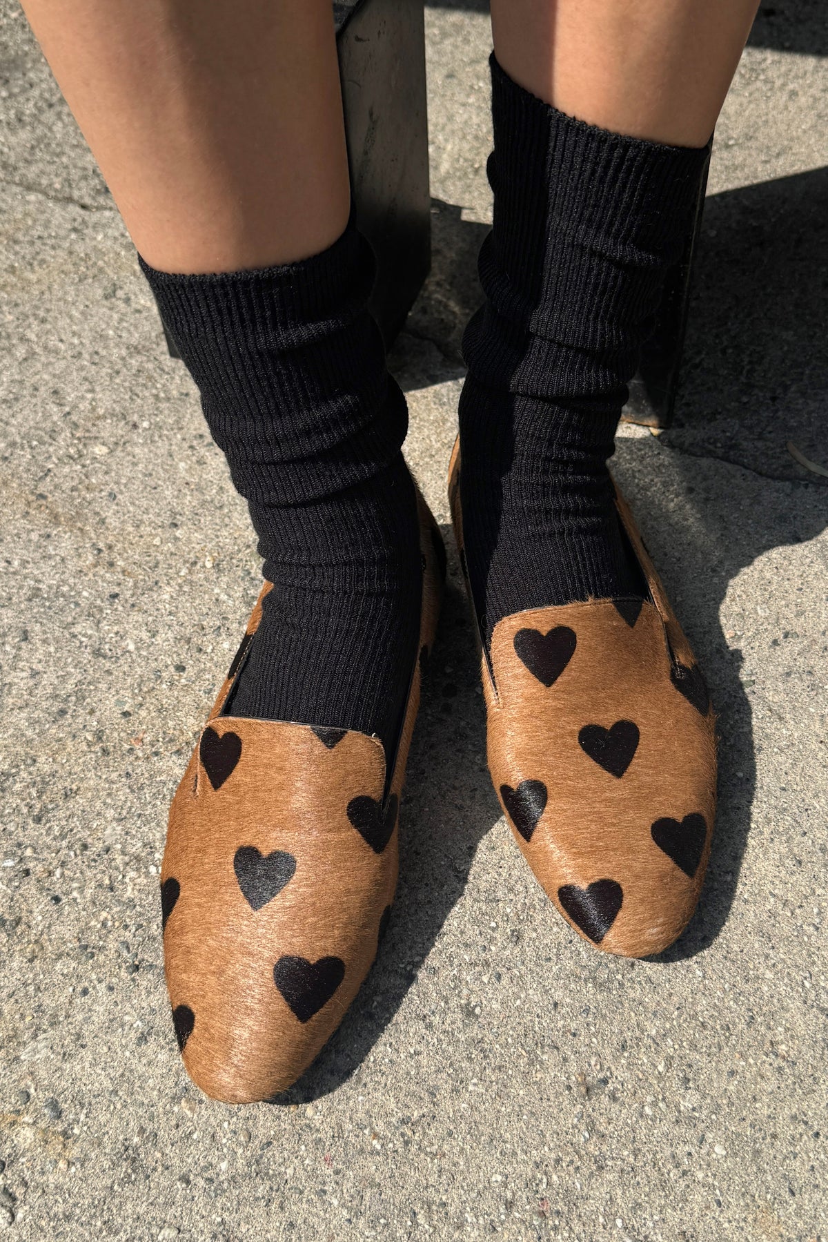 Calcetines tipo pantalón - Negro