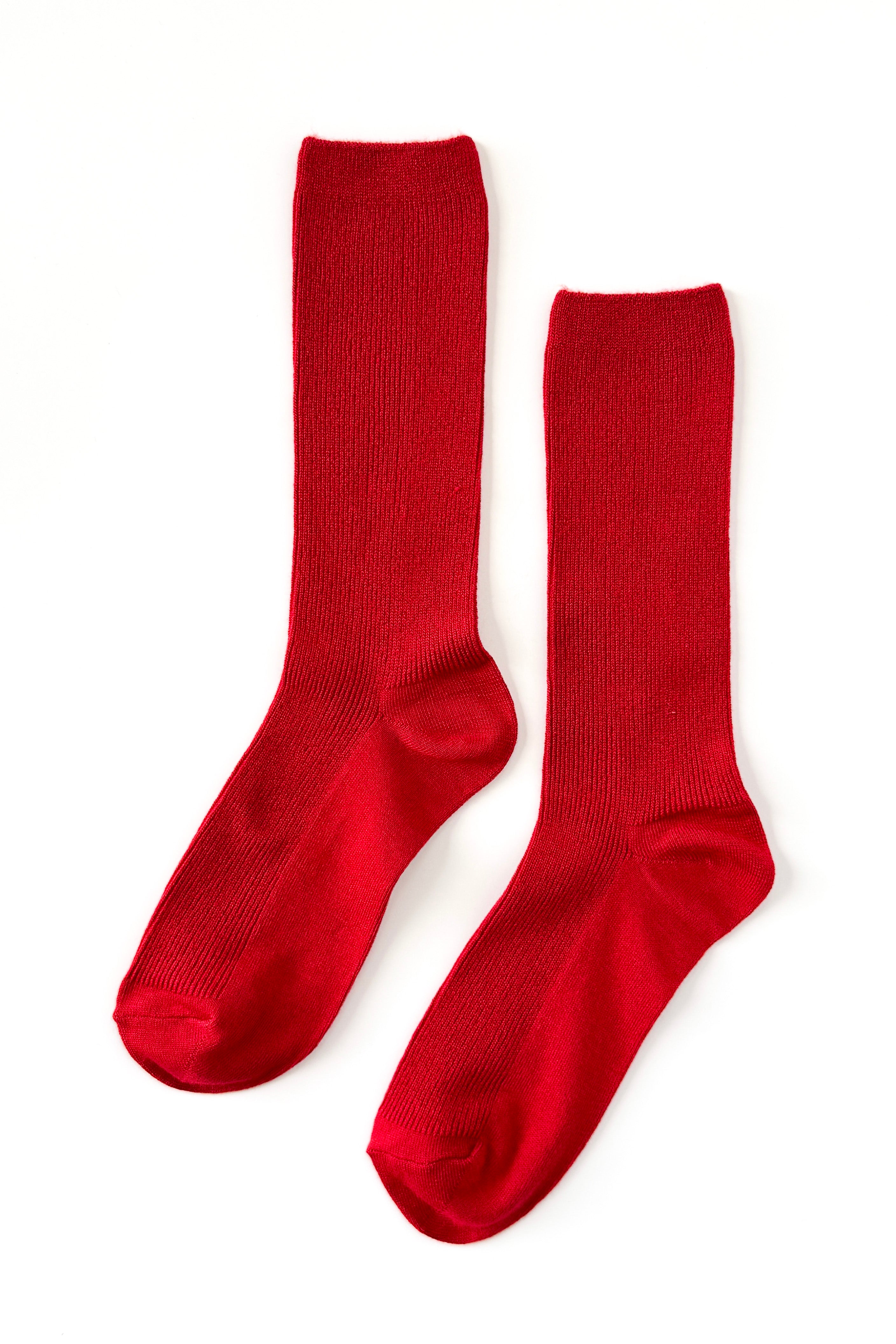 Trouser Socks - Tuscan Red