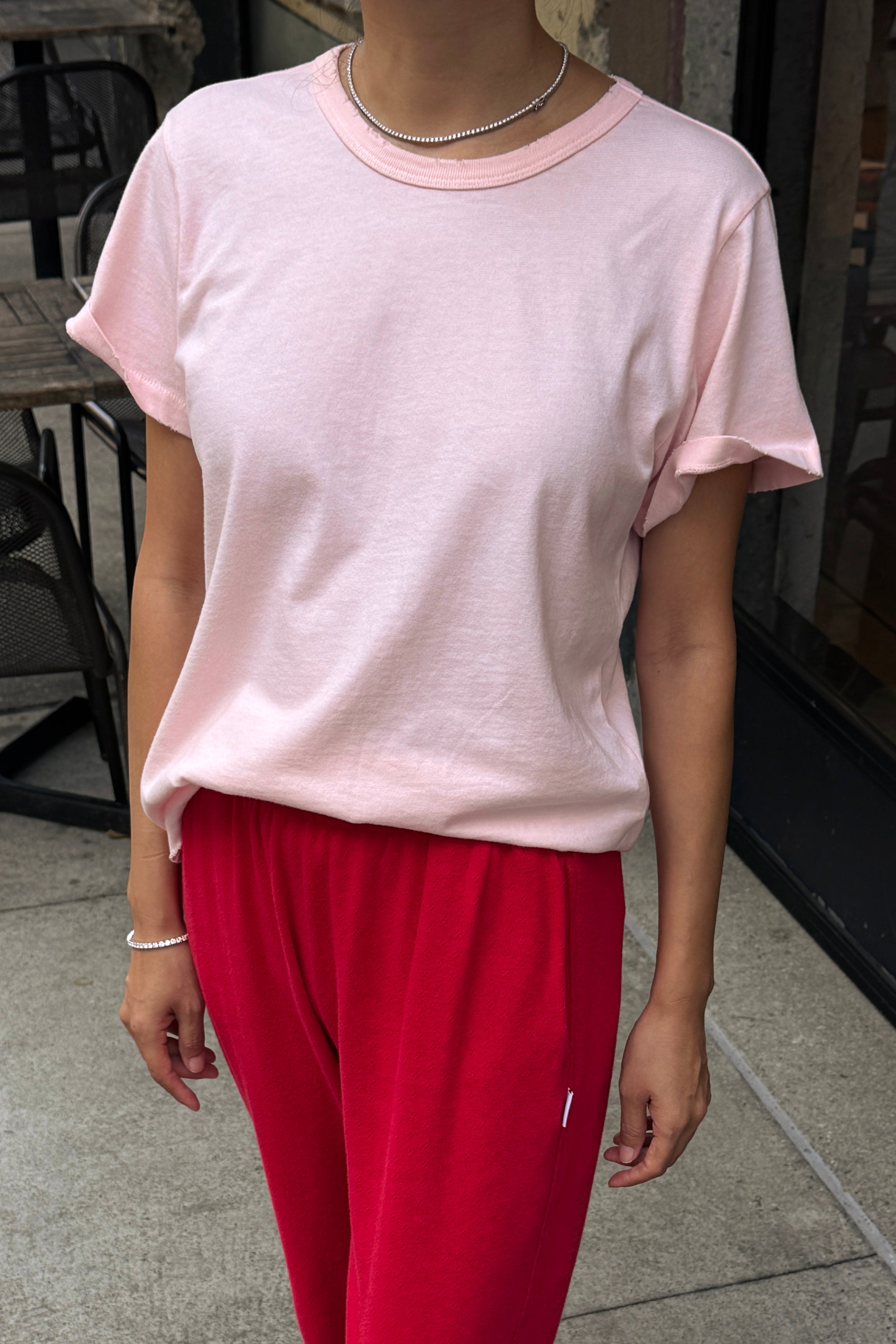 Vintage Boy Tee (Organic Cotton) - Baby Pink