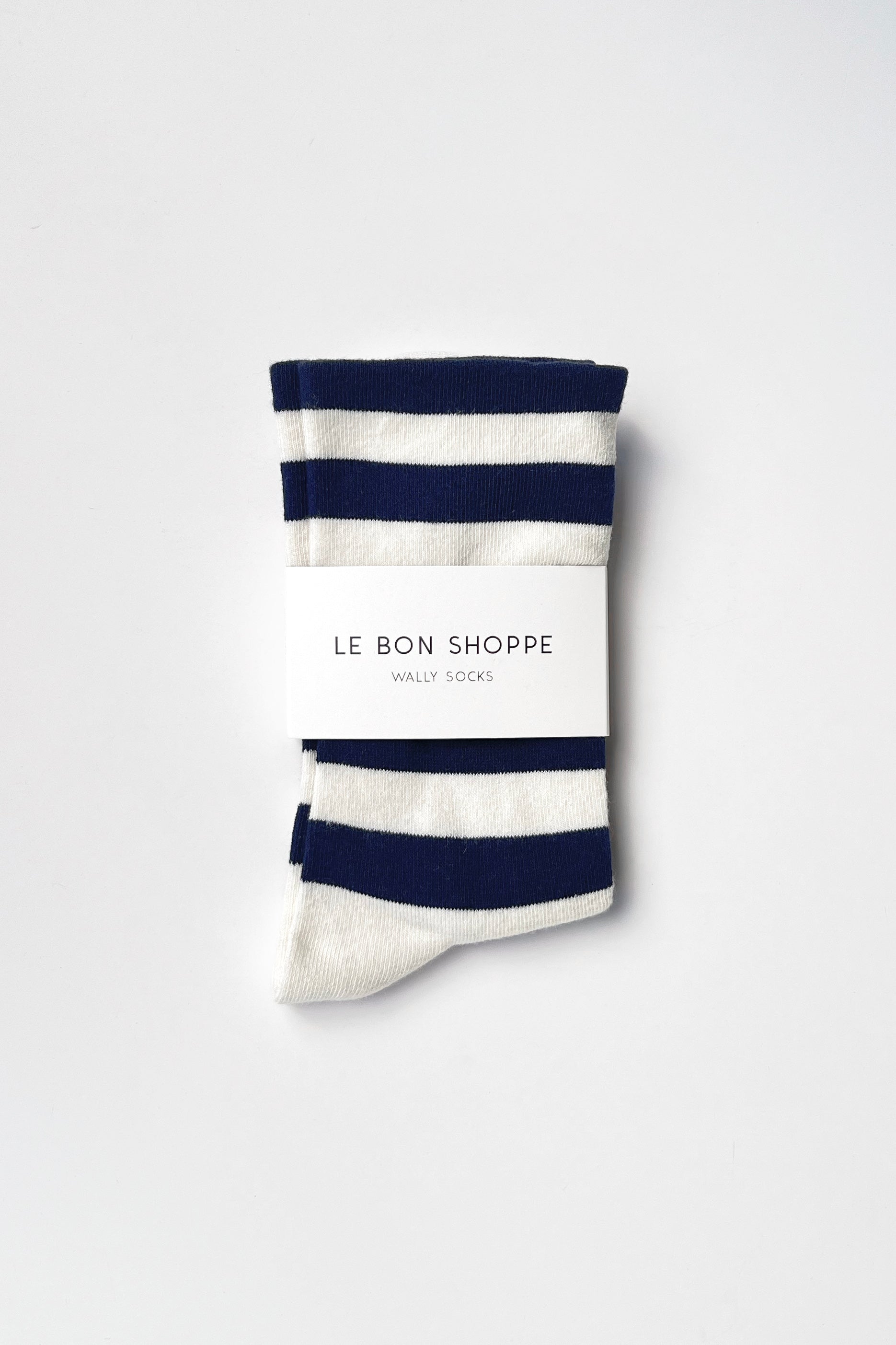 Wide Wally Socks - Wide / Navy Stripe