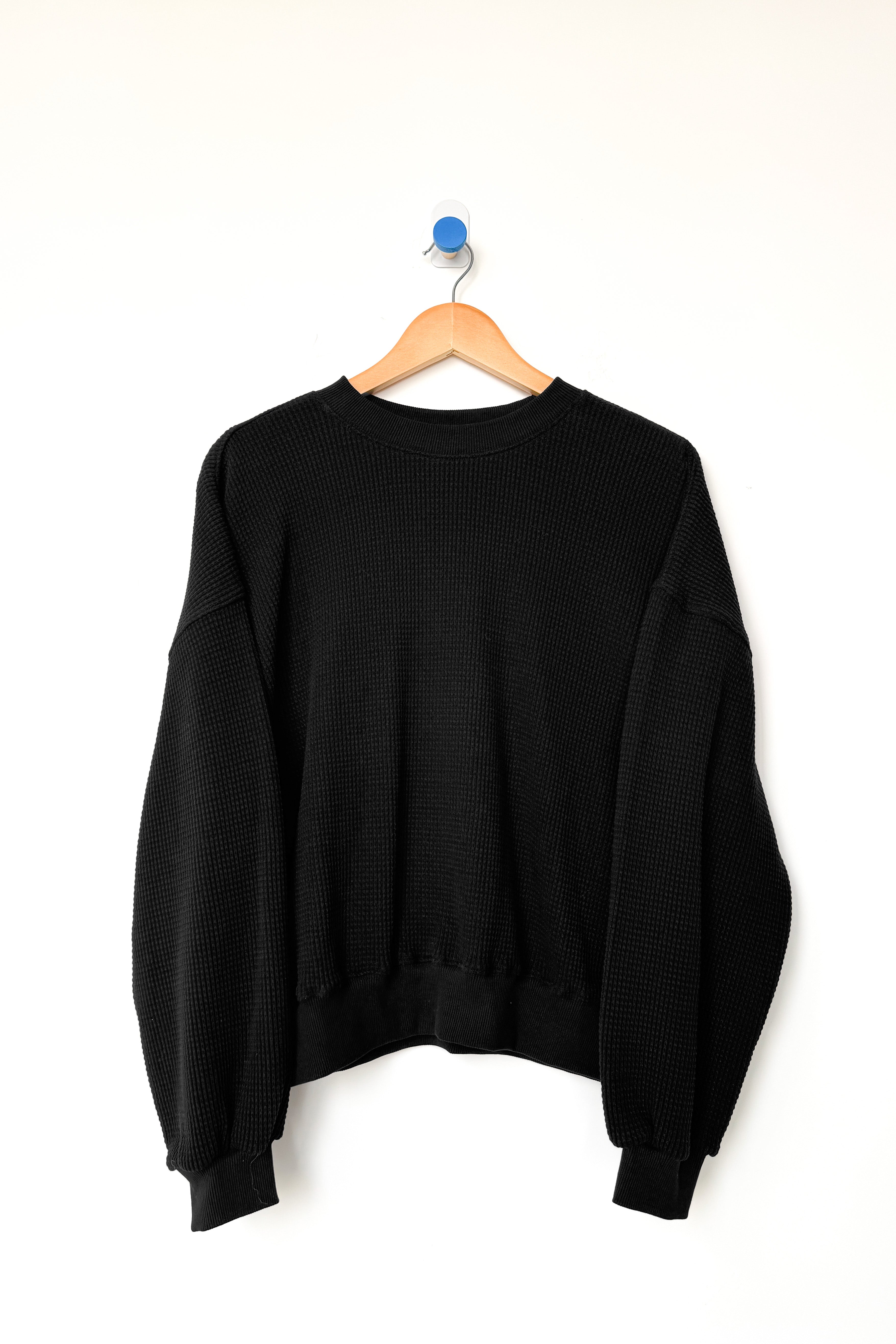 Waffle Core Sweatshirt - True Black