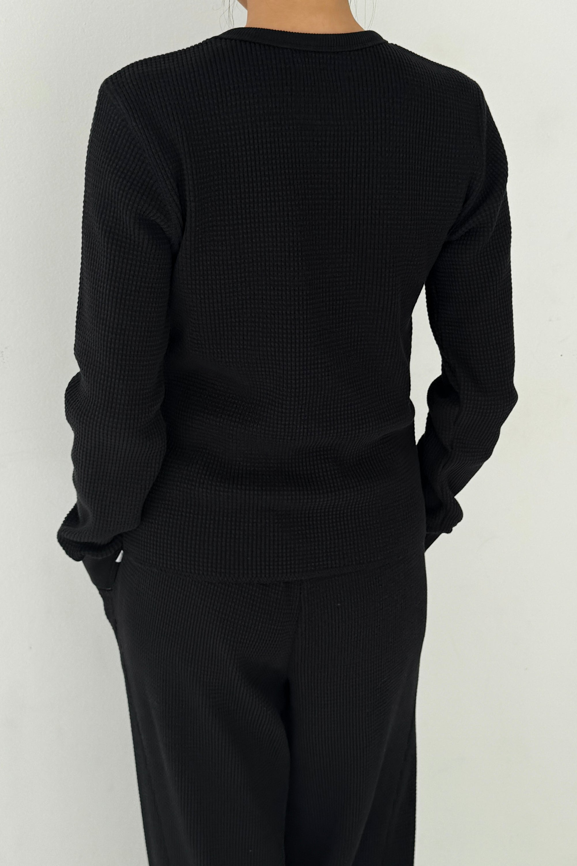 Waffle Fundamental Tee - True Black