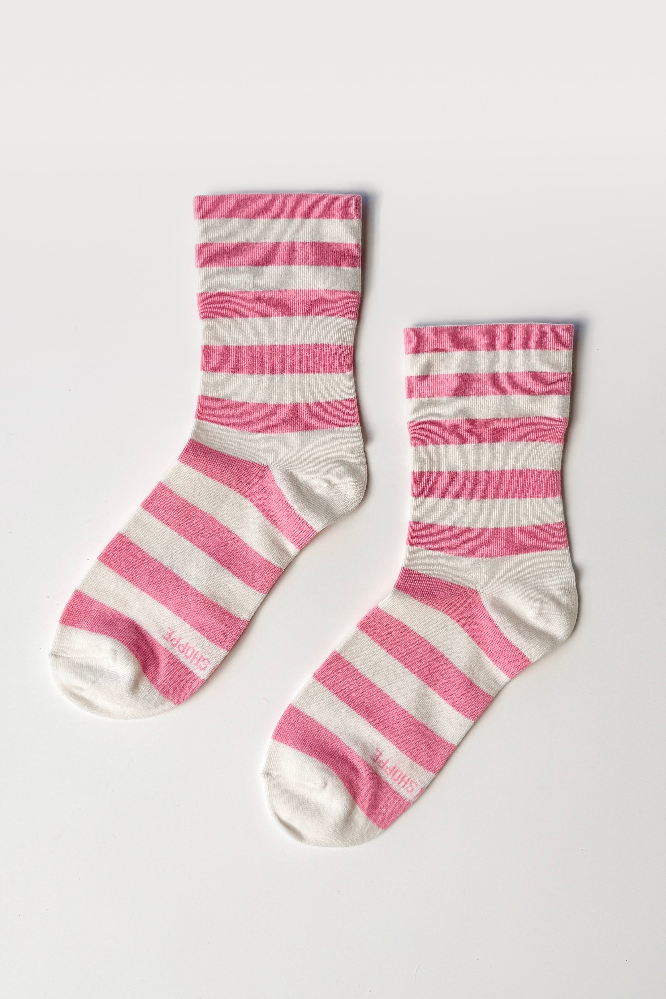 Wide Wally Socks - Wide / Rose Stripe