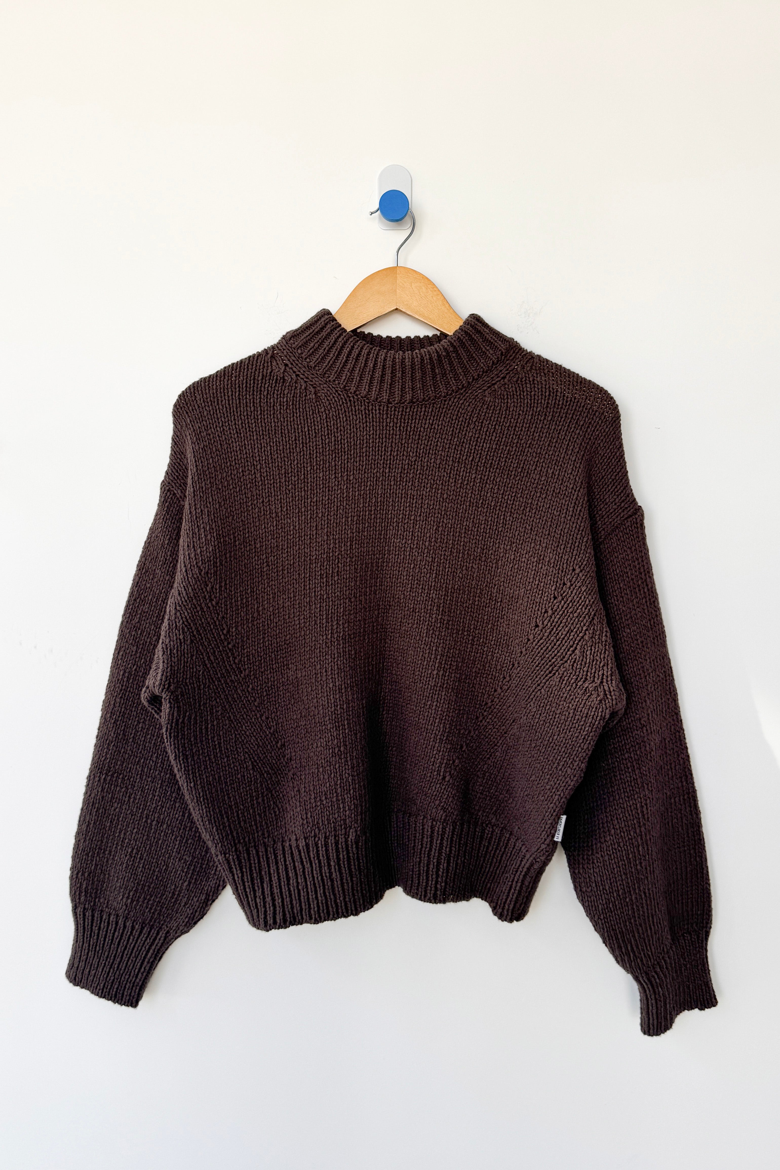 Zoe Cotton Sweater - Brown