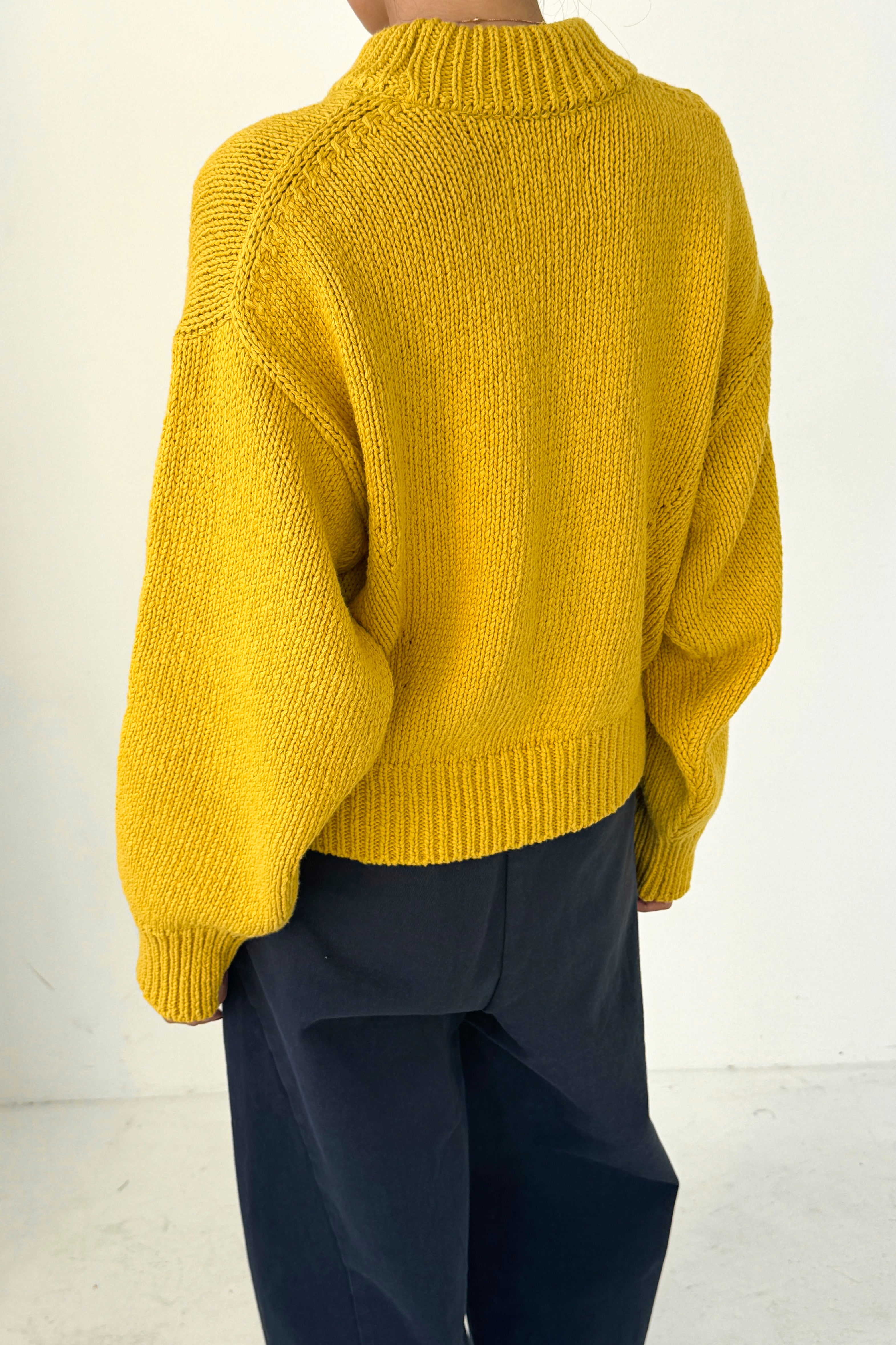 Zoe Cotton Sweater - Honey