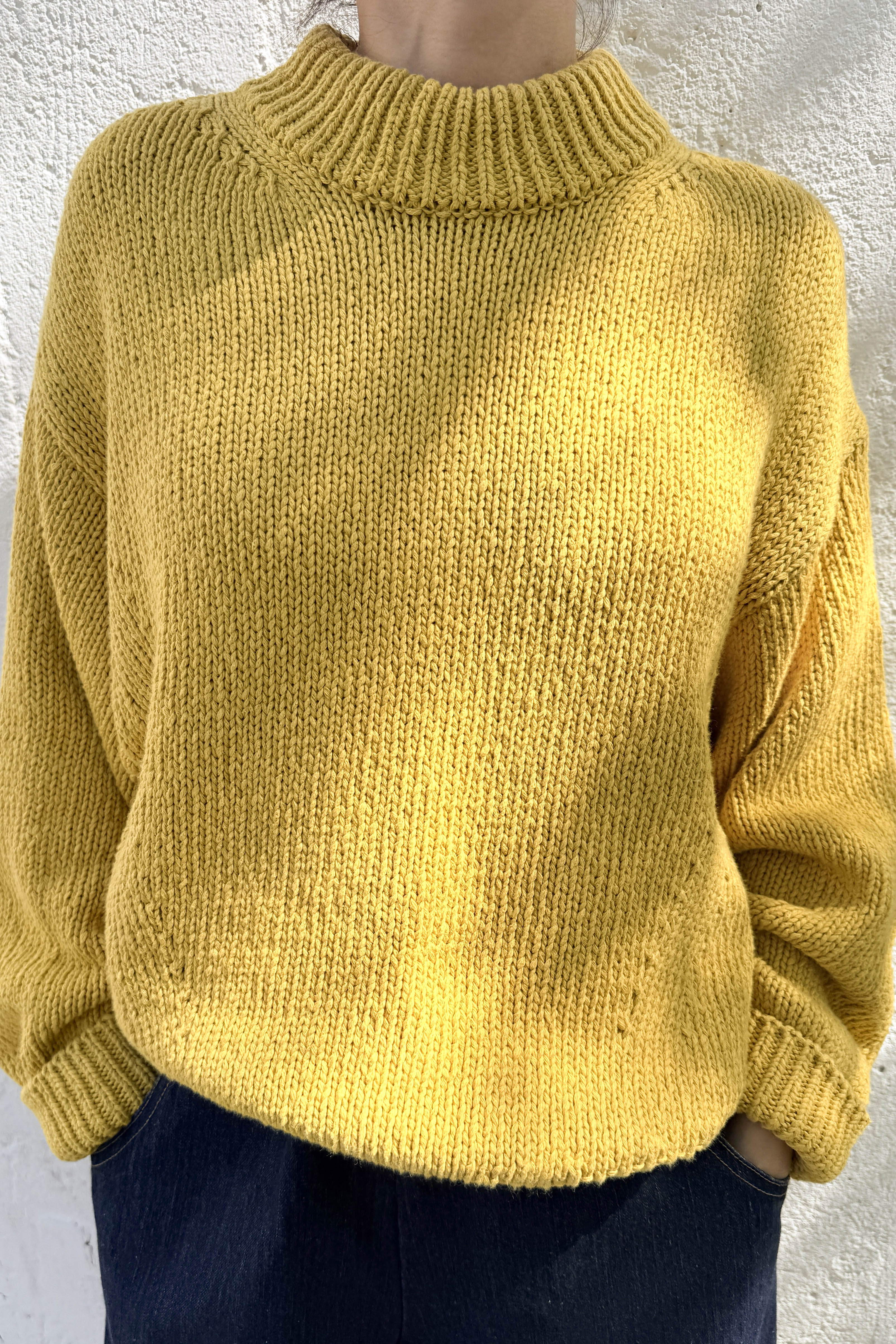 Zoe Cotton Sweater - Honey