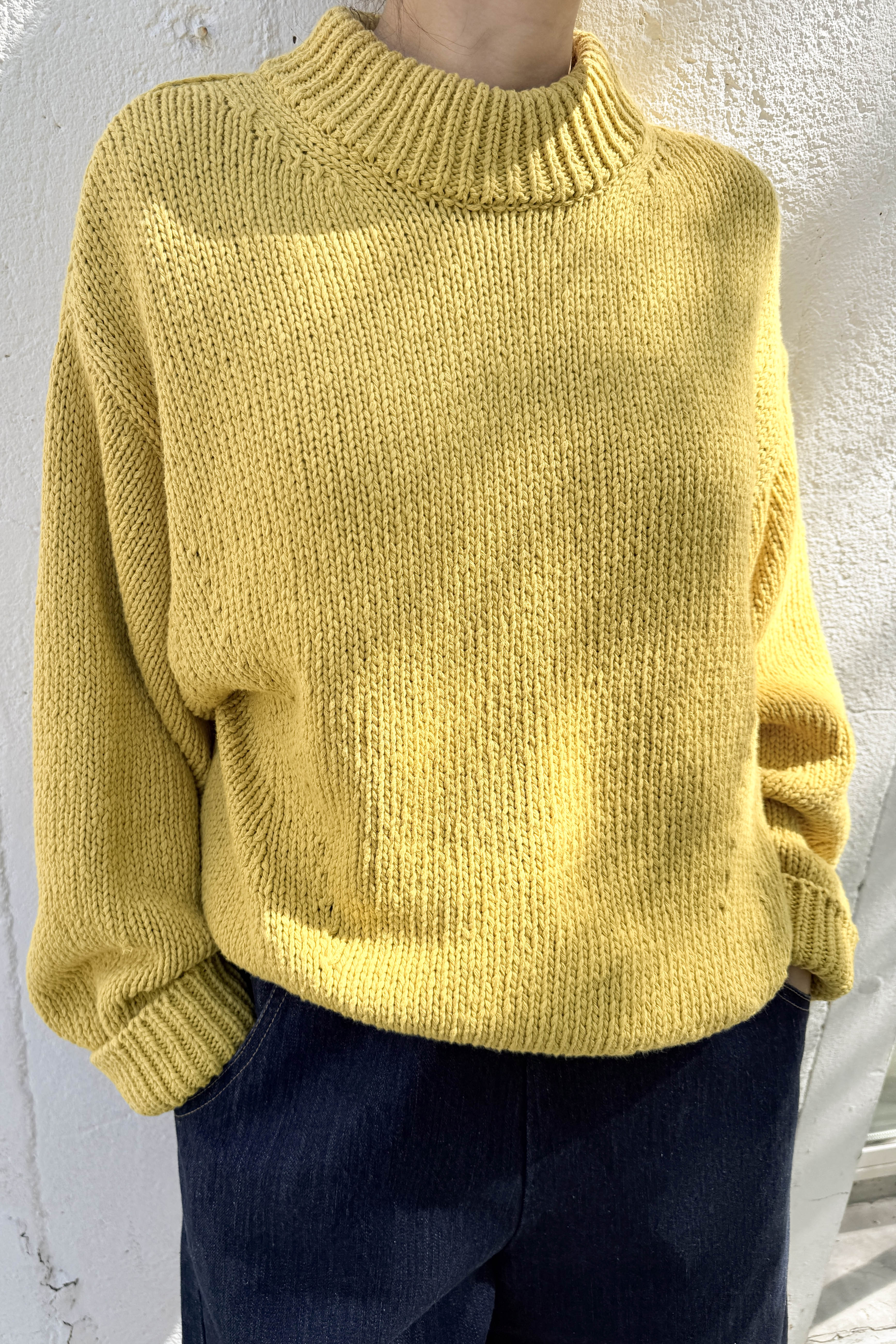 Zoe Cotton Sweater - Honey