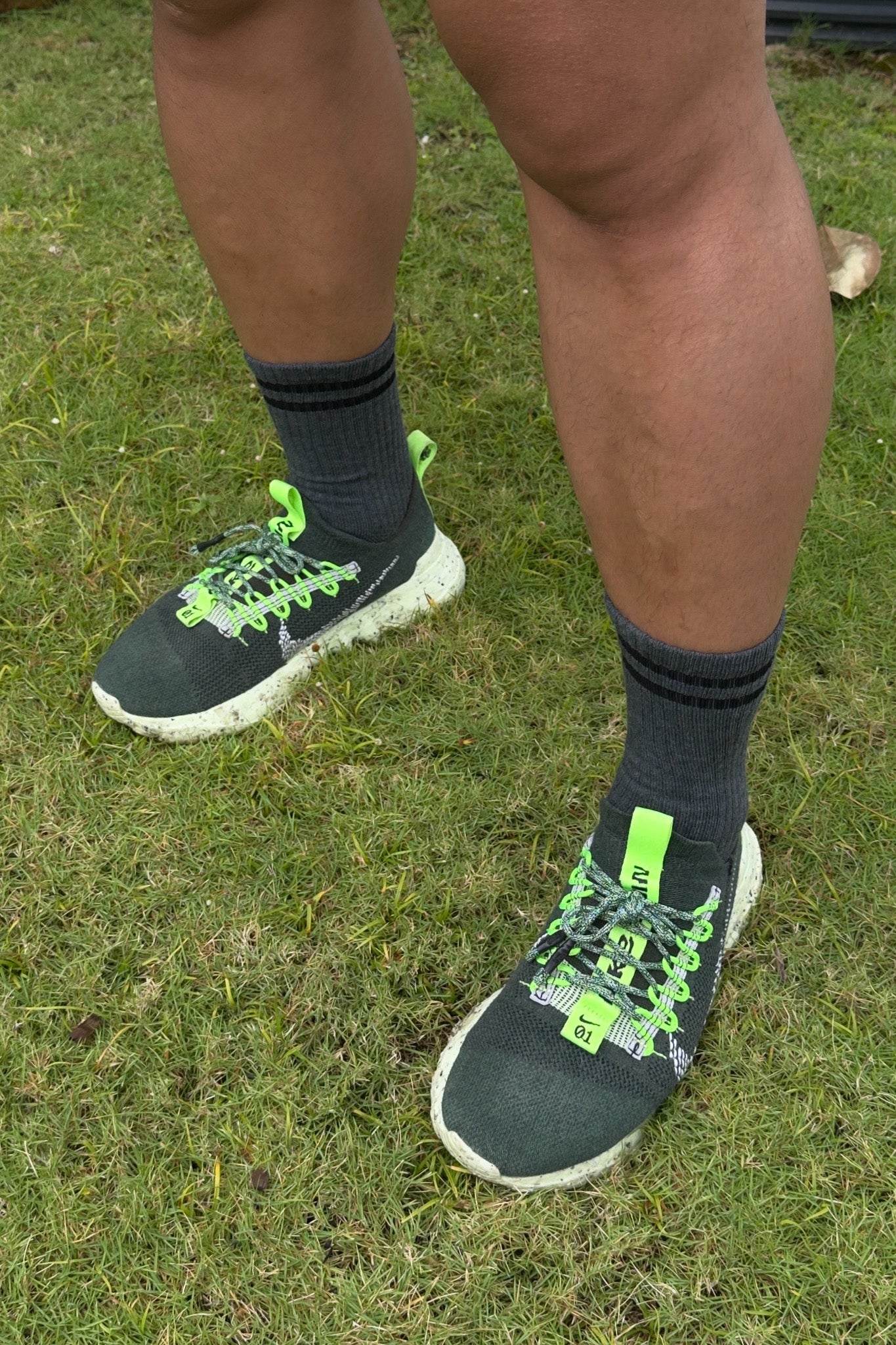 EXTENDED  Boyfriend Socks - Charcoal
