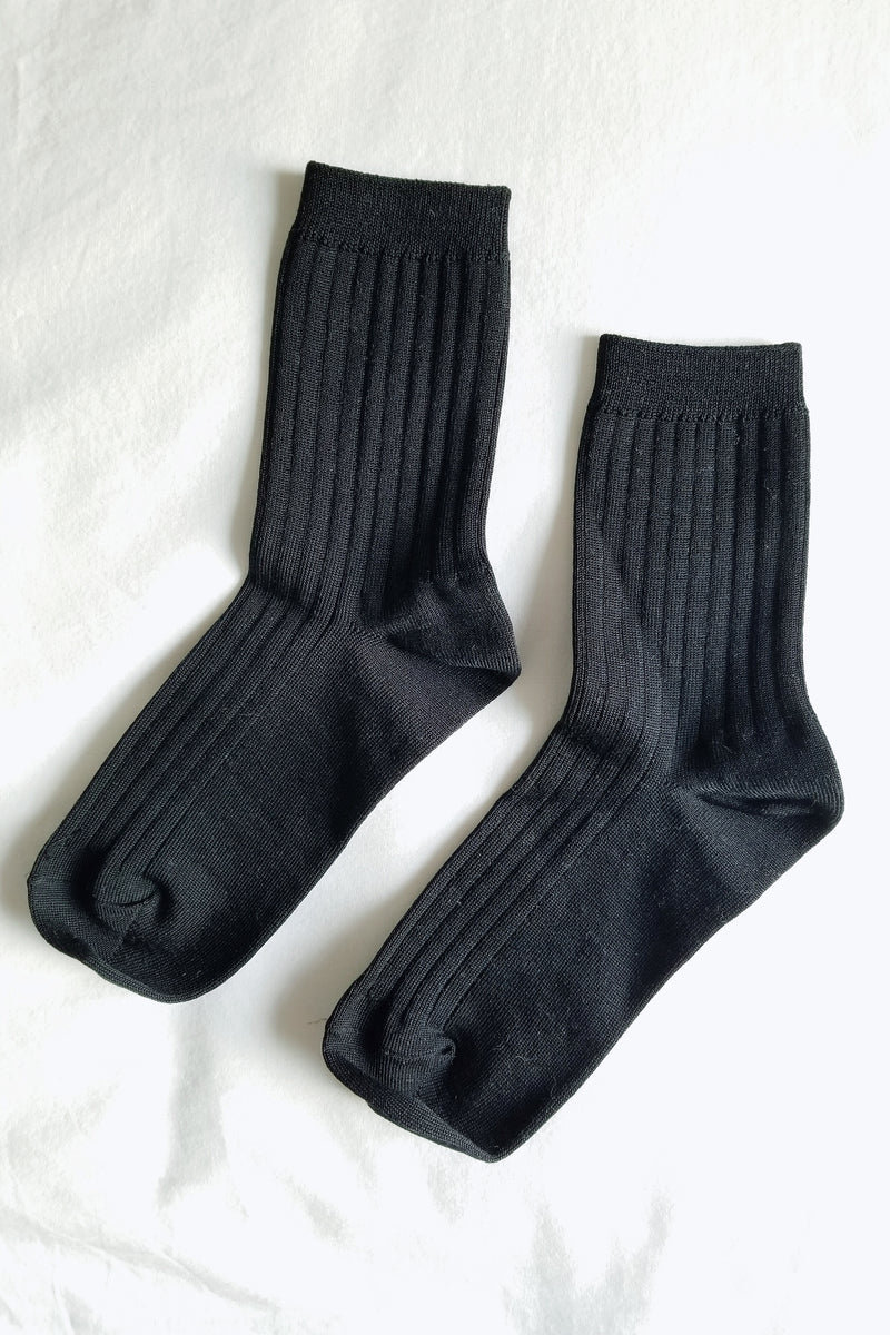 Her Socks (MC cotton) - True Black