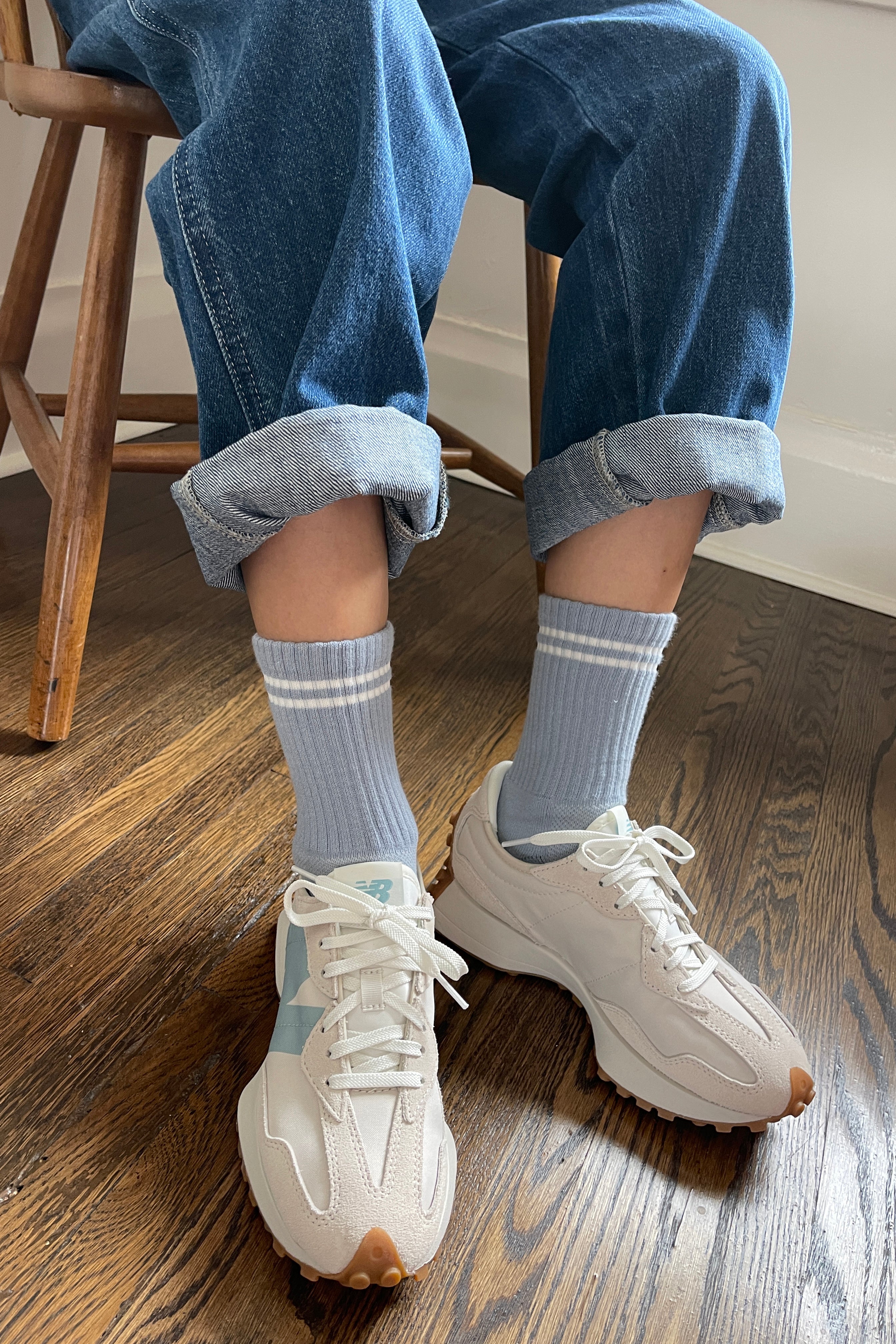 Chaussettes Boyfriend - Bleu Gris