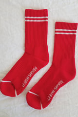 Boyfriend Socks - Red