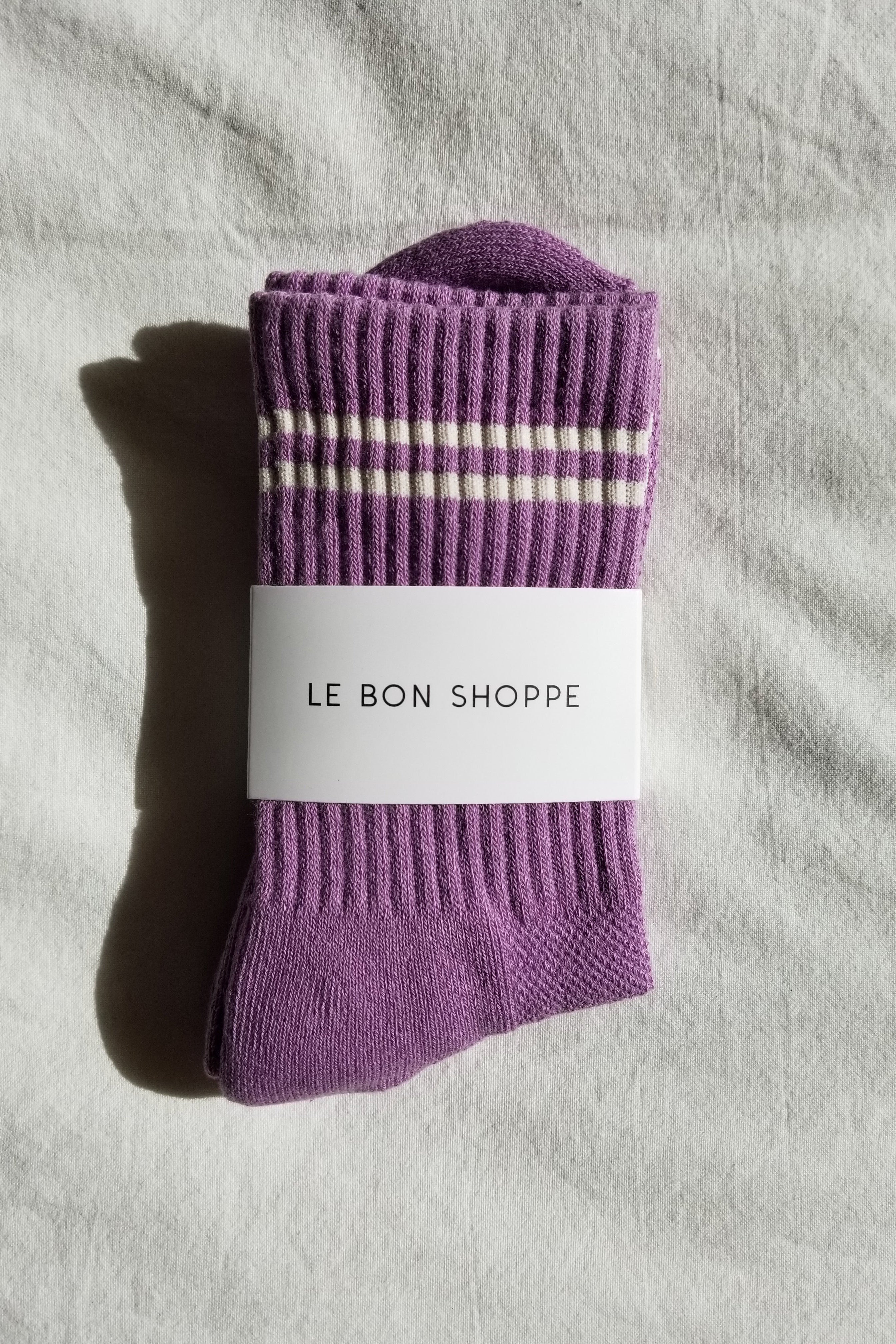 Boyfriend Socks - Grape