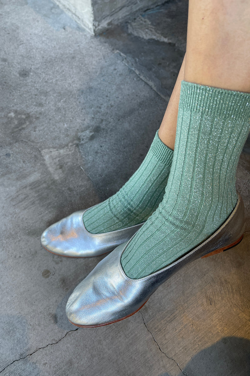 Her Socks - Jade Glitter